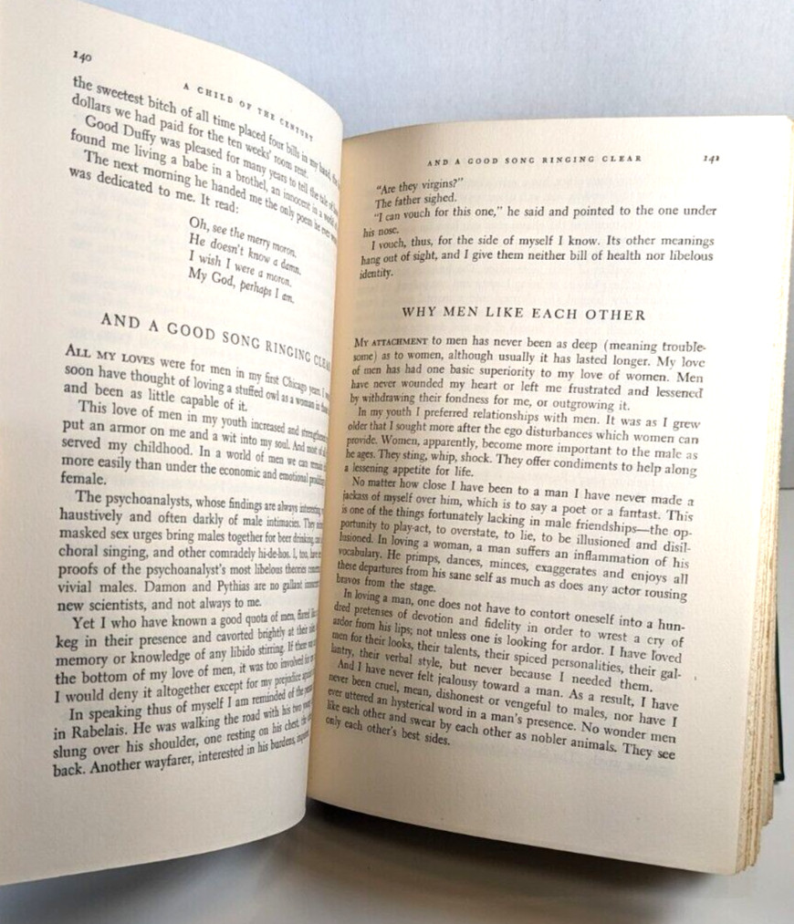 A Child of the Century Autobiography of Ben Hecht 1954 First Edition/First Print