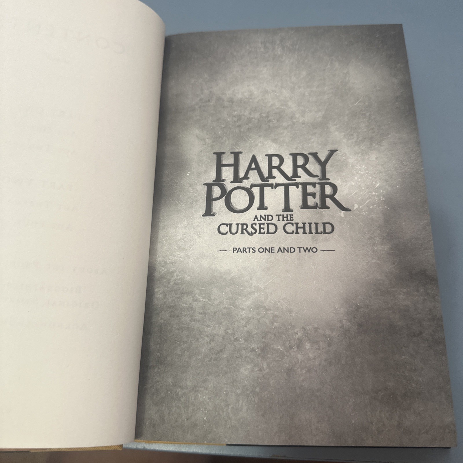 Harry Potter and the Cursed Child, Parts 1 & 2, Special Rehearsal Edition Sc…