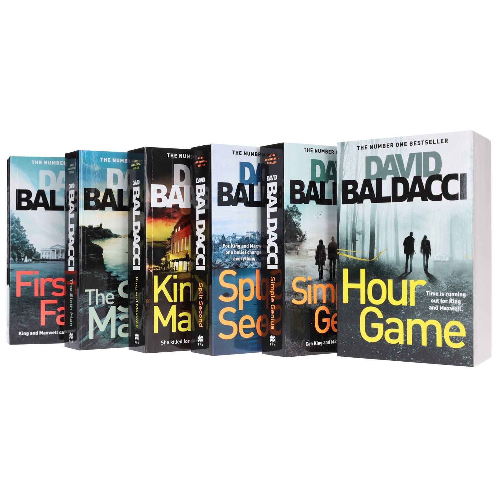 King and Maxwell Series by David Baldacci: 6 Books Collection Set – Fiction – PB