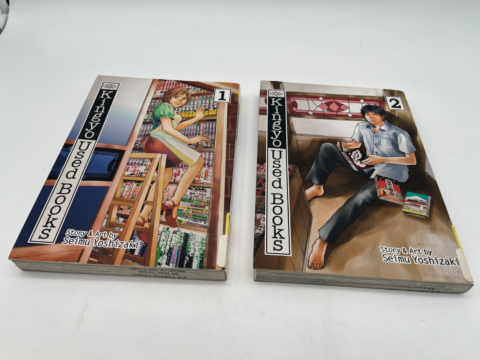 Kingyo Used Books Manga Vol 1 & 2 Seimu Yoshizaki English Viz Signature Lot