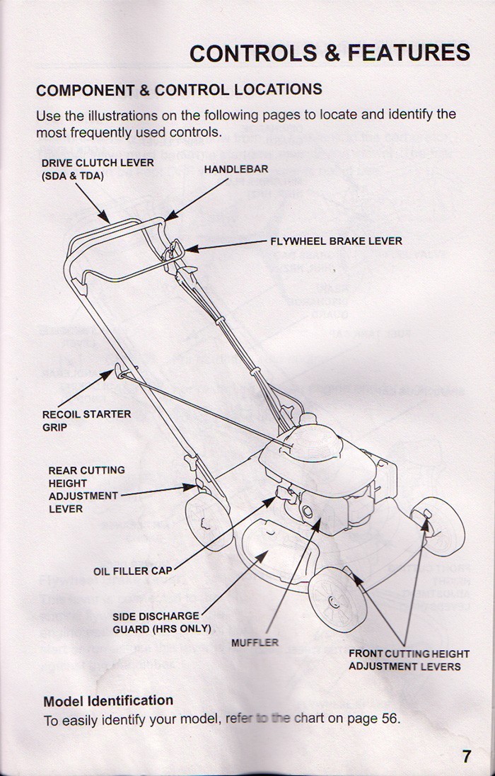 HONDA HARMONY II MOWER OWNER’S MANUAL – 68 detail pages all you need to know …