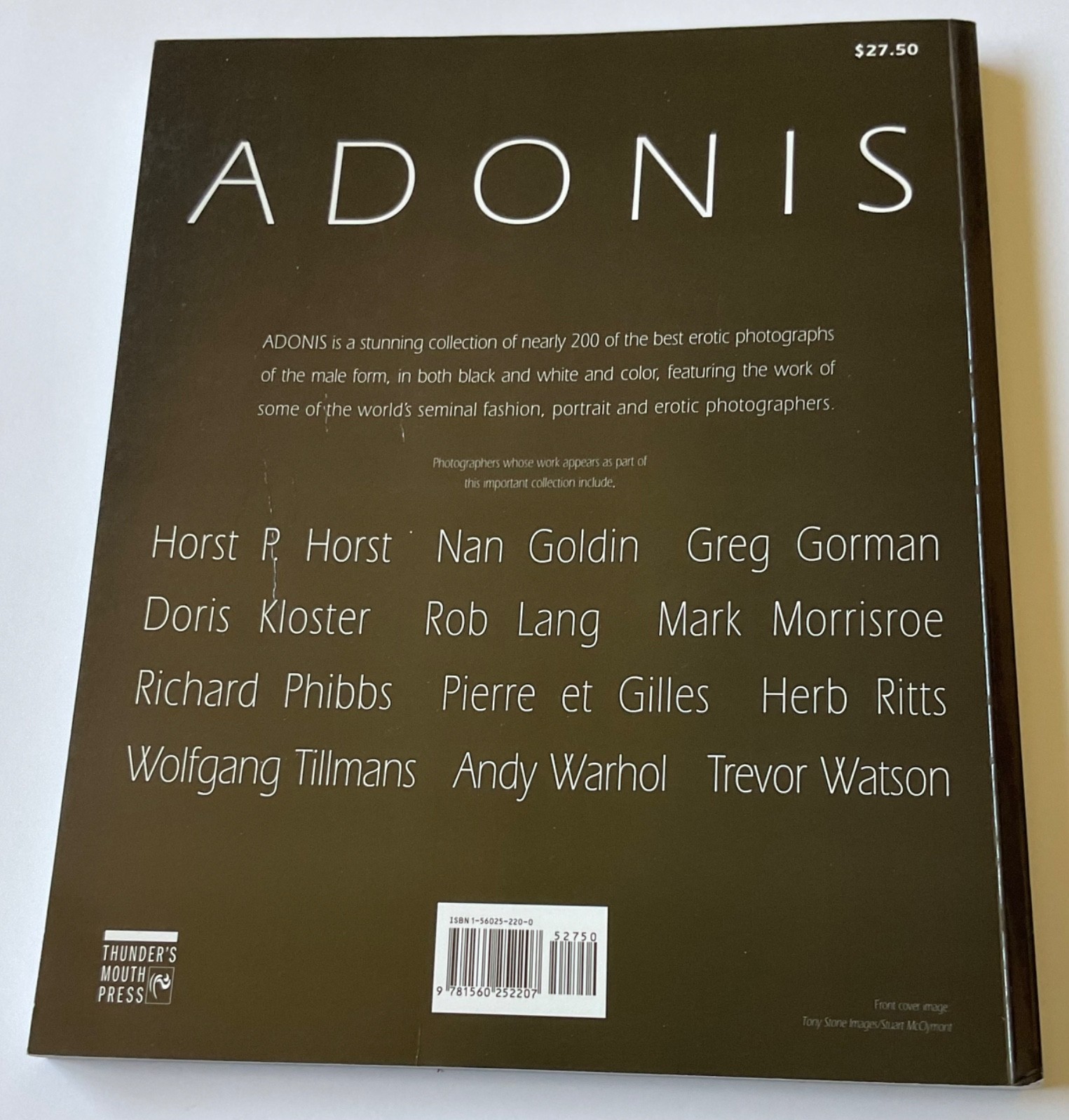 ADONIS Masterpieces of Erotic Male Photography OOP 1999 Book HERB RITTS ++++