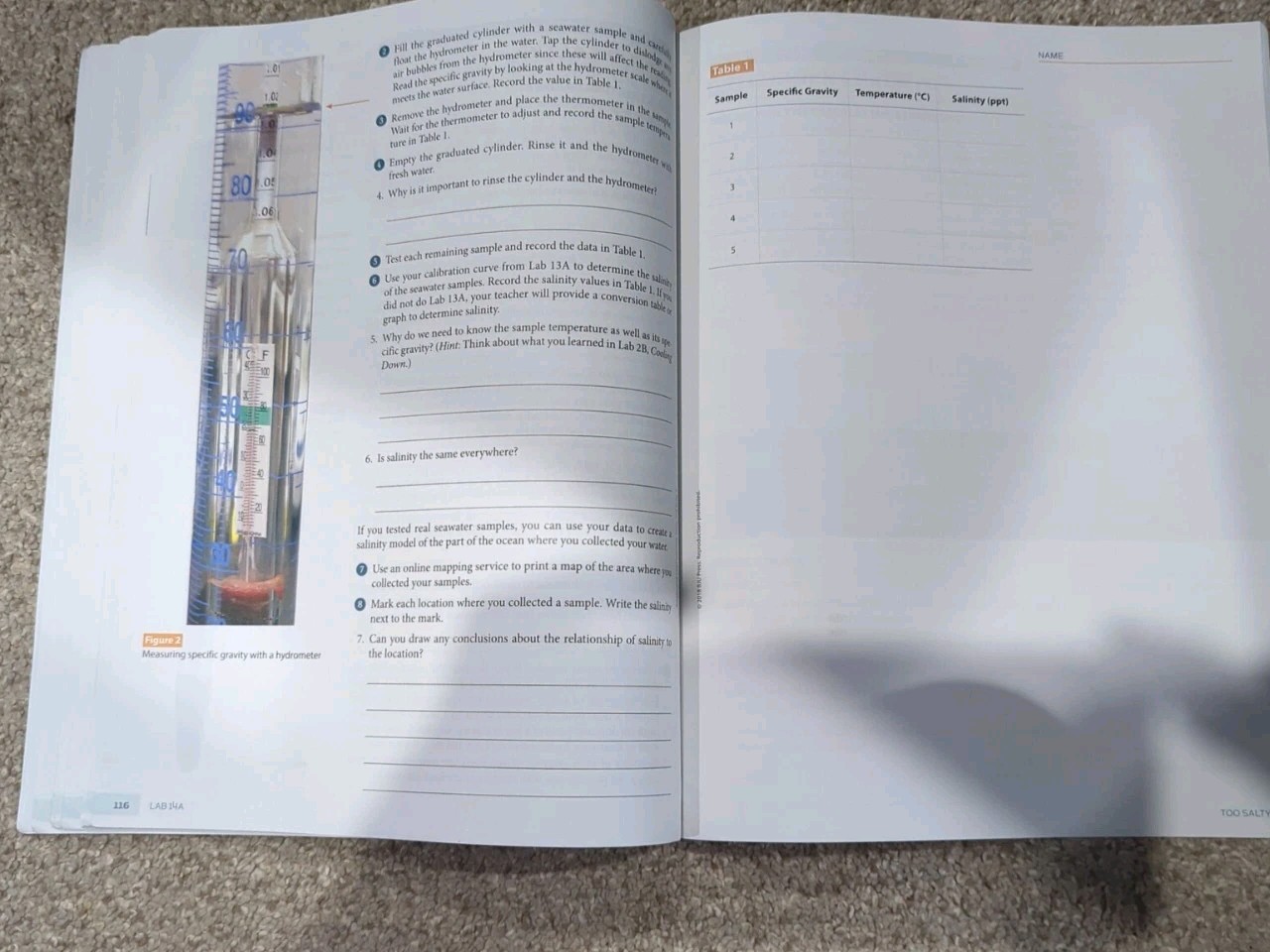 Bob Jones Earth Science (5th Edition) Student LAB MANUAL 8th Grade – Clean Pages