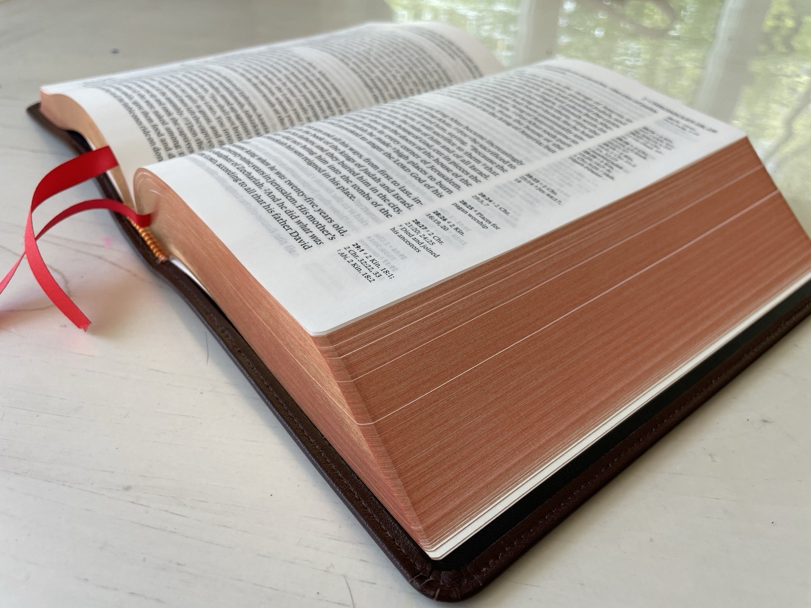 Rare Cambridge NKJV Clarion Bible Pilot Binding, Brown Edge-Lined Calfskin!