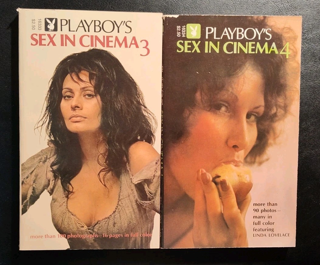 Vintage Box Set: Playboy’s “Sex In Cinema” Paperbacks Vol 1-4 (1971-1974) .