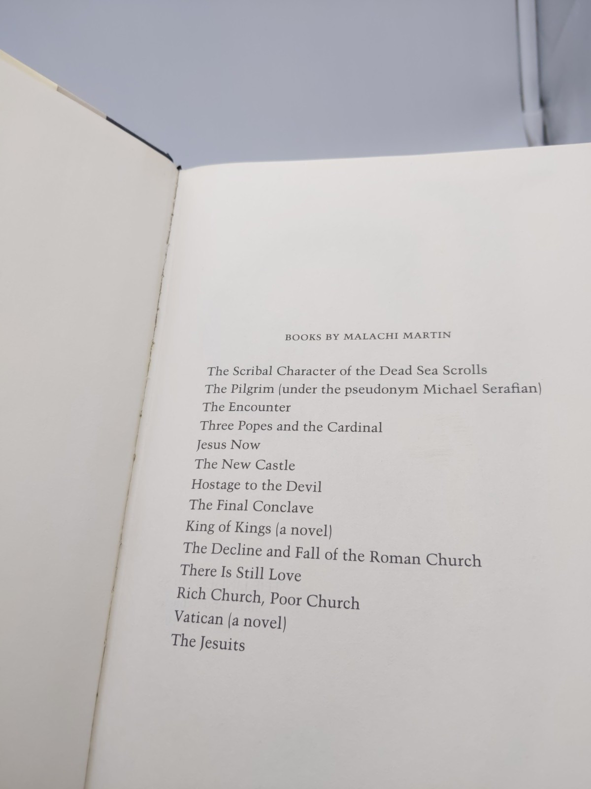 The Jesuits By Malachi Martin (Hardcover, 1987) Signed Dated 1st Edition