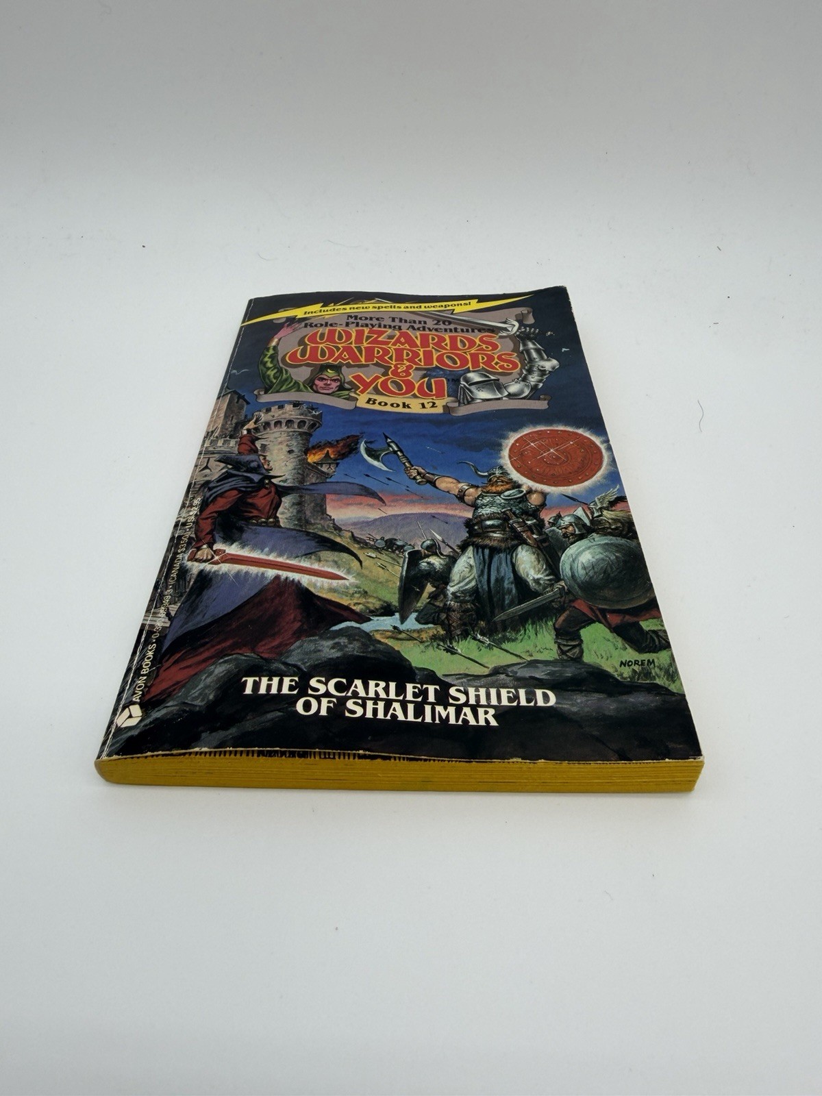 Wizards Warriors & You Book 12 Scarlet Shield of Shalimar CYOA 1986 Paperback