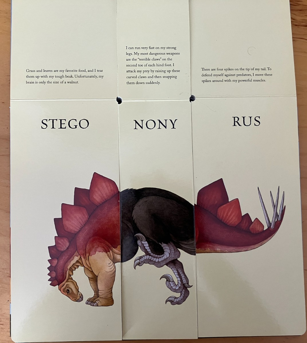 Flip-O-Saurus Board Book By Sara Ball Dinosaur Educational Interactive EXCELLENT