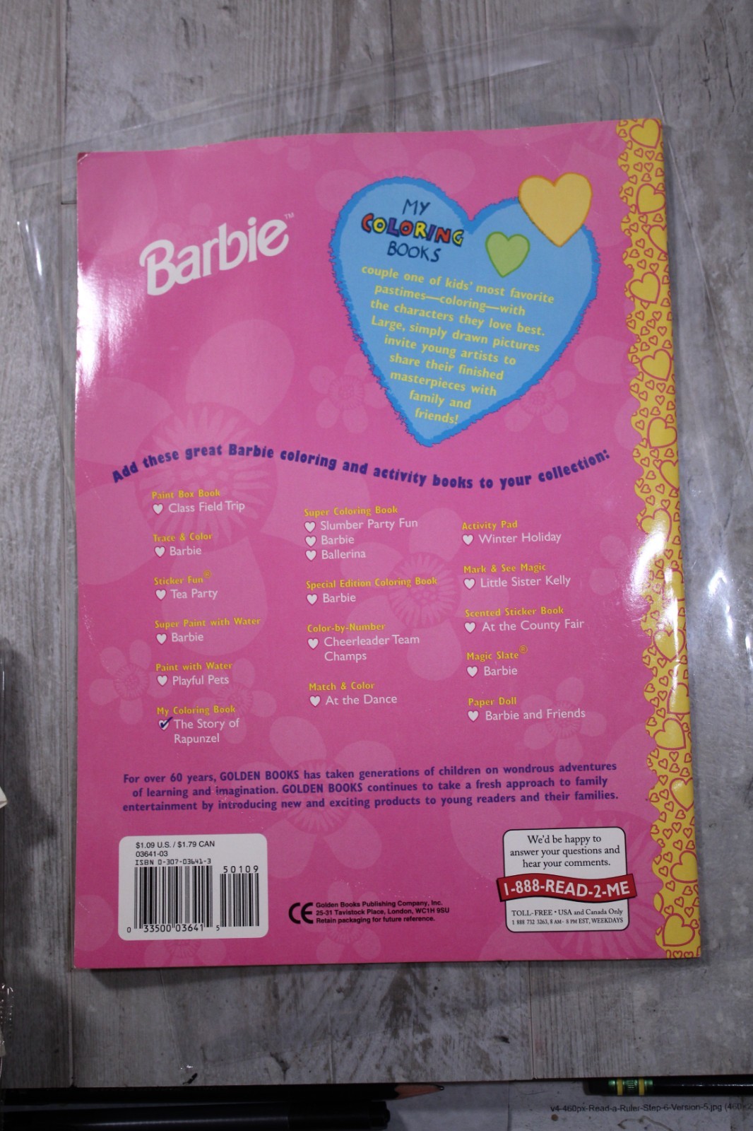 Barbie: The Story of Rapunzel by Golden Books Coloring Books