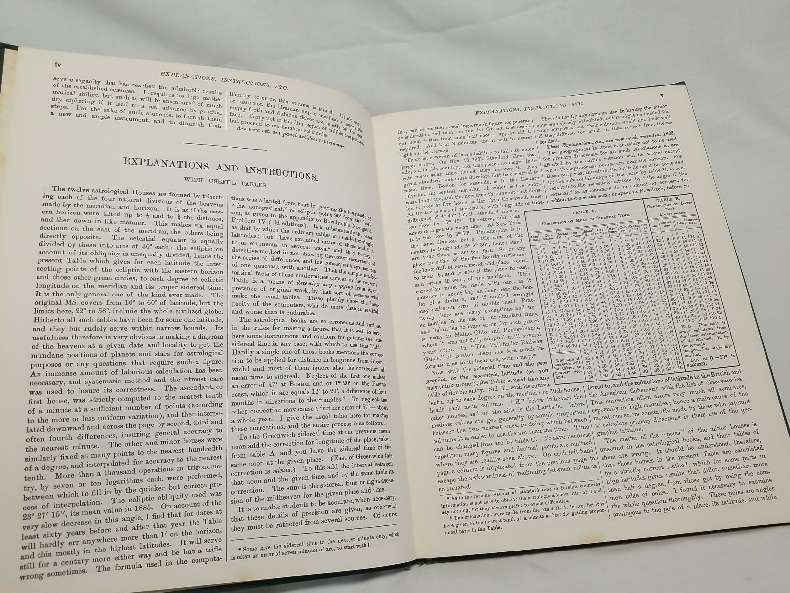 Rosicrucian SPHERICAL BASIS OF ASTROLOGY Table Houses Latitudes 22-60 • 1911