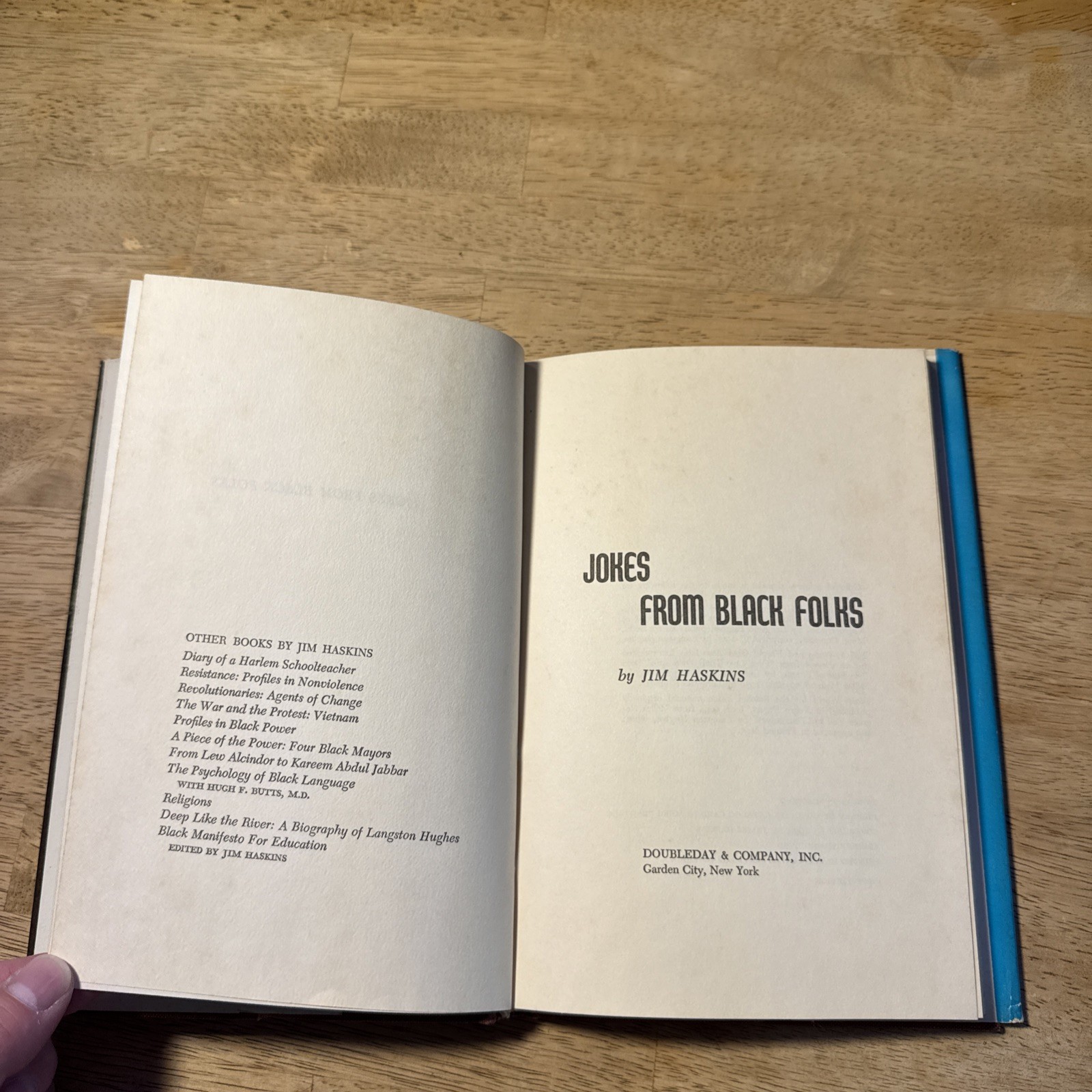 Jokes from Black Folks By Jim Haskins 1973 First Ed. Hardcover W/ Dust Jacket