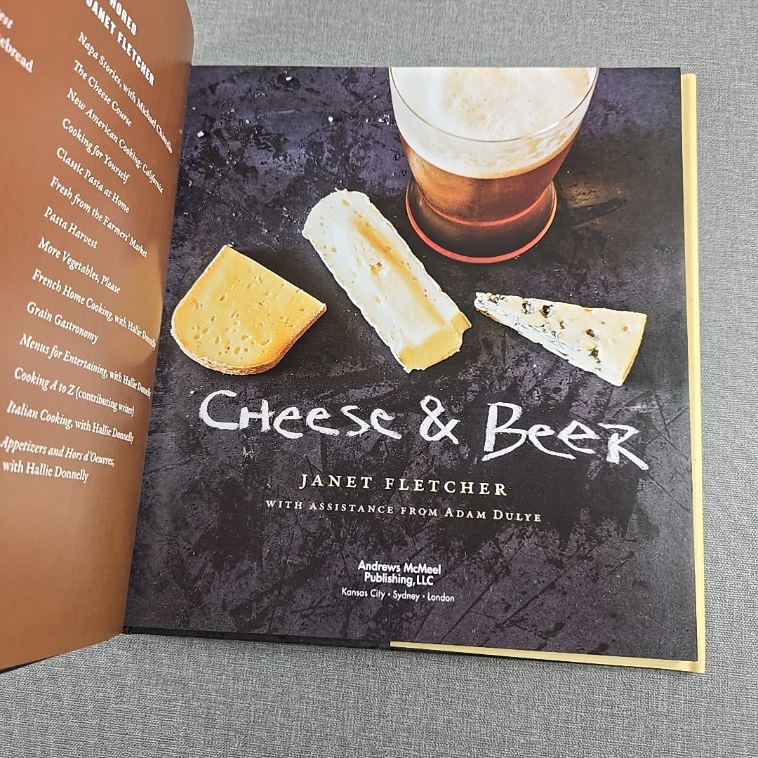 Cheese and Beer by Janet Fletcher 2013 Hardcover Dust Jacket Signed