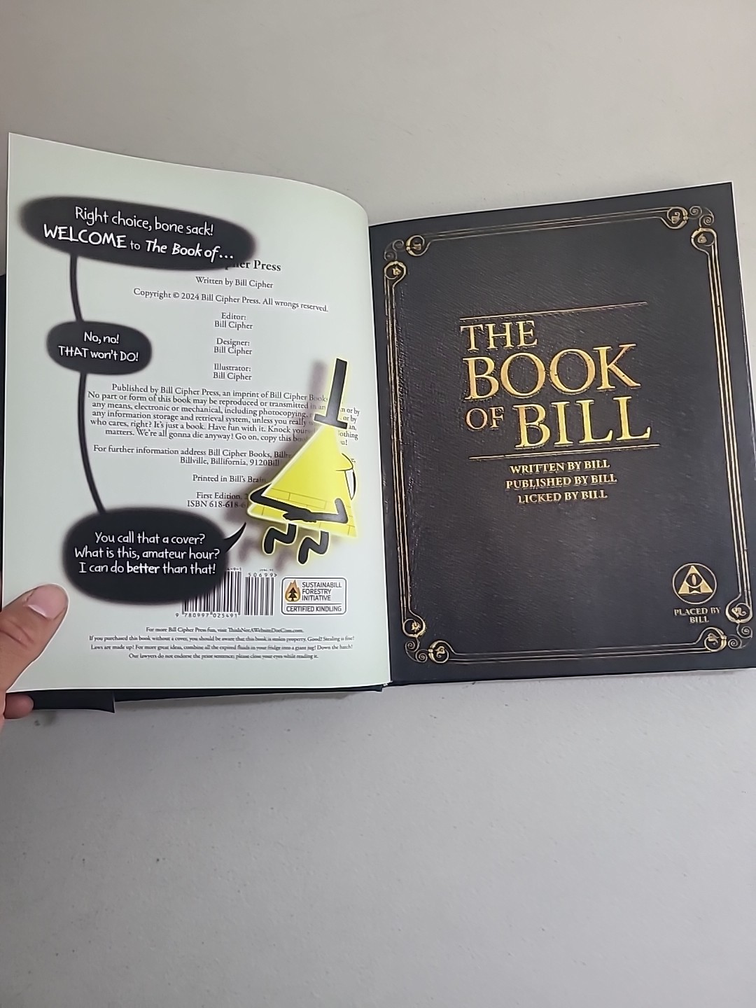 The Book of Bill Alex Hirsch Gravity Falls B&N Exclusive Edition Hardcover