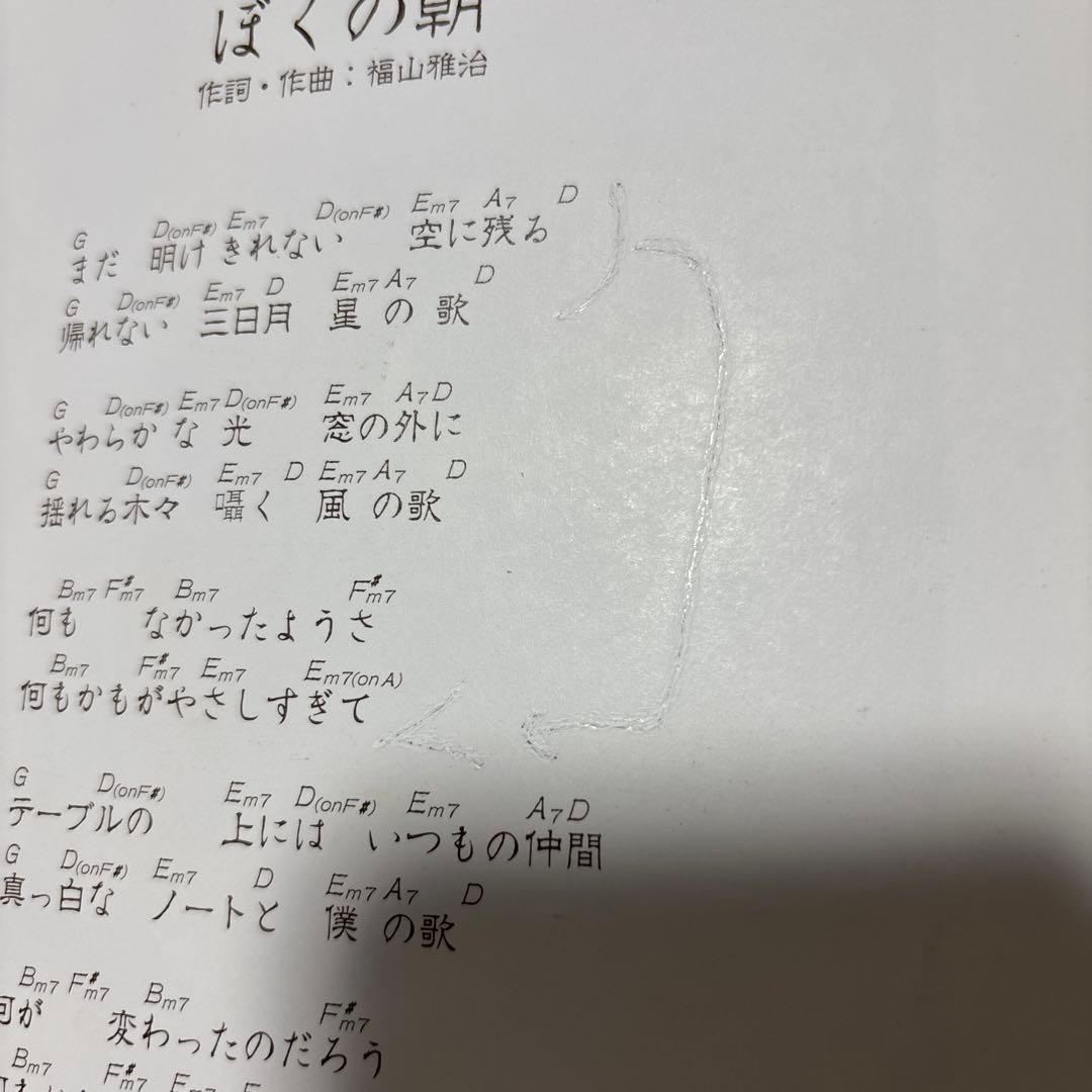 Masaharu Fukuyama HELLO with Guitar Songbook, 77 Pages, Used, Music Score