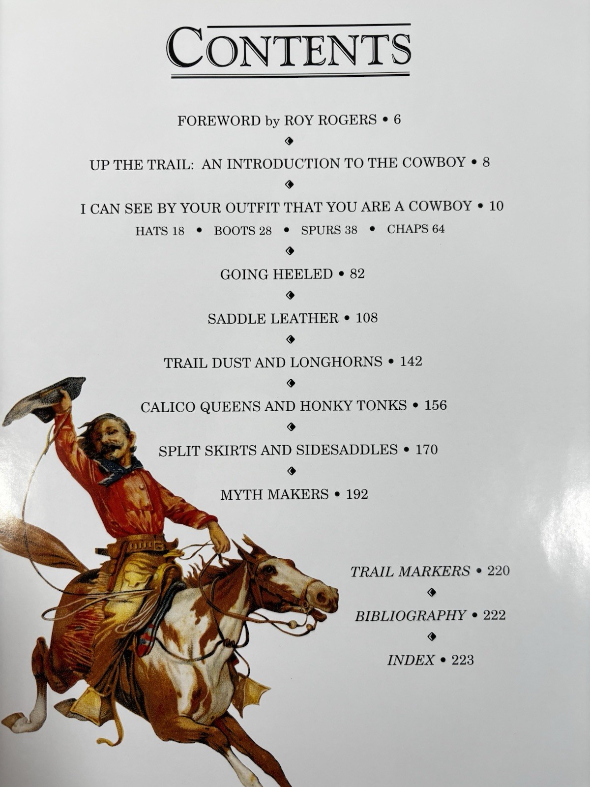 Cowboys & Trappings of the Old West HCDJ Book Illustrated Roy Rogers Manns Photo