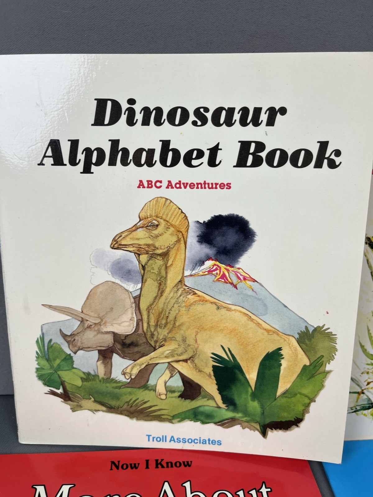Lot of 9 Vintage Troll Associates Dinosaur Books Dinos Prehistoric Animals