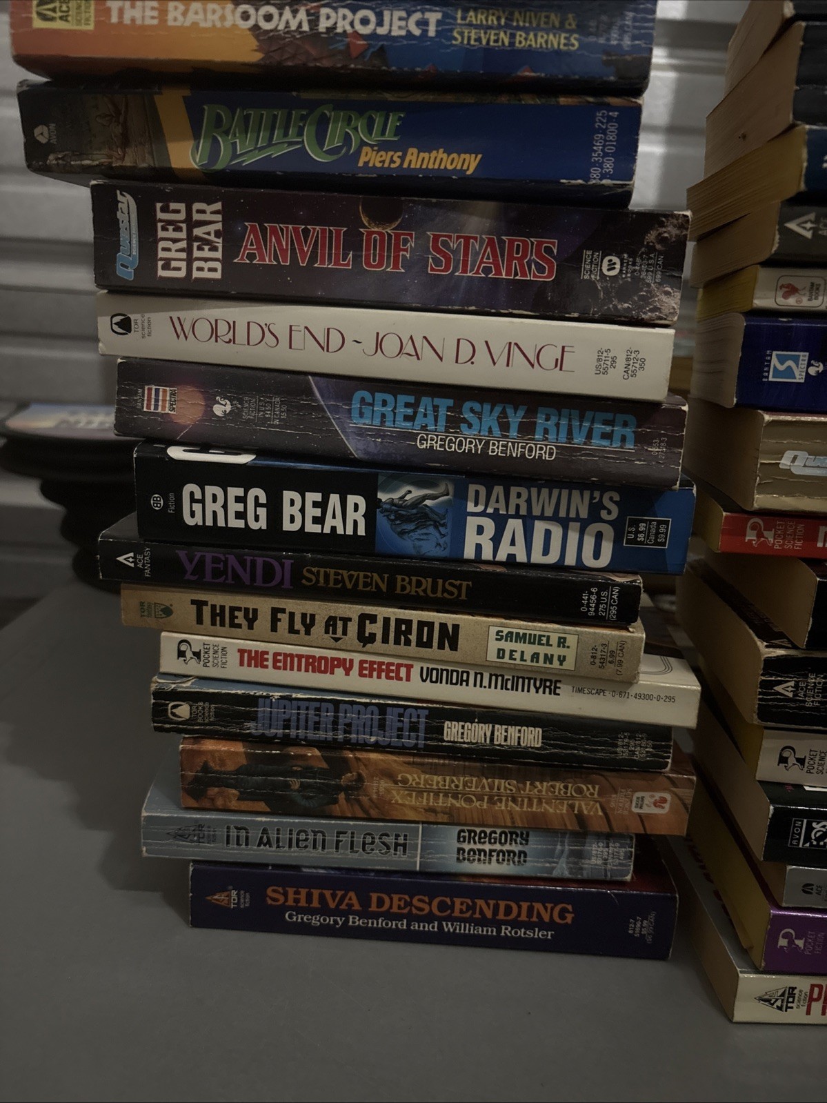 Huge Lot of 35 Vintage Sci-Fi/Fantasy PB Books ACE DEL REY TOR DAW