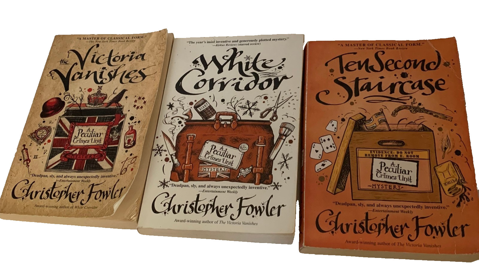 Lot Of 3 Christopher Fowler Mystery Novels Softcover