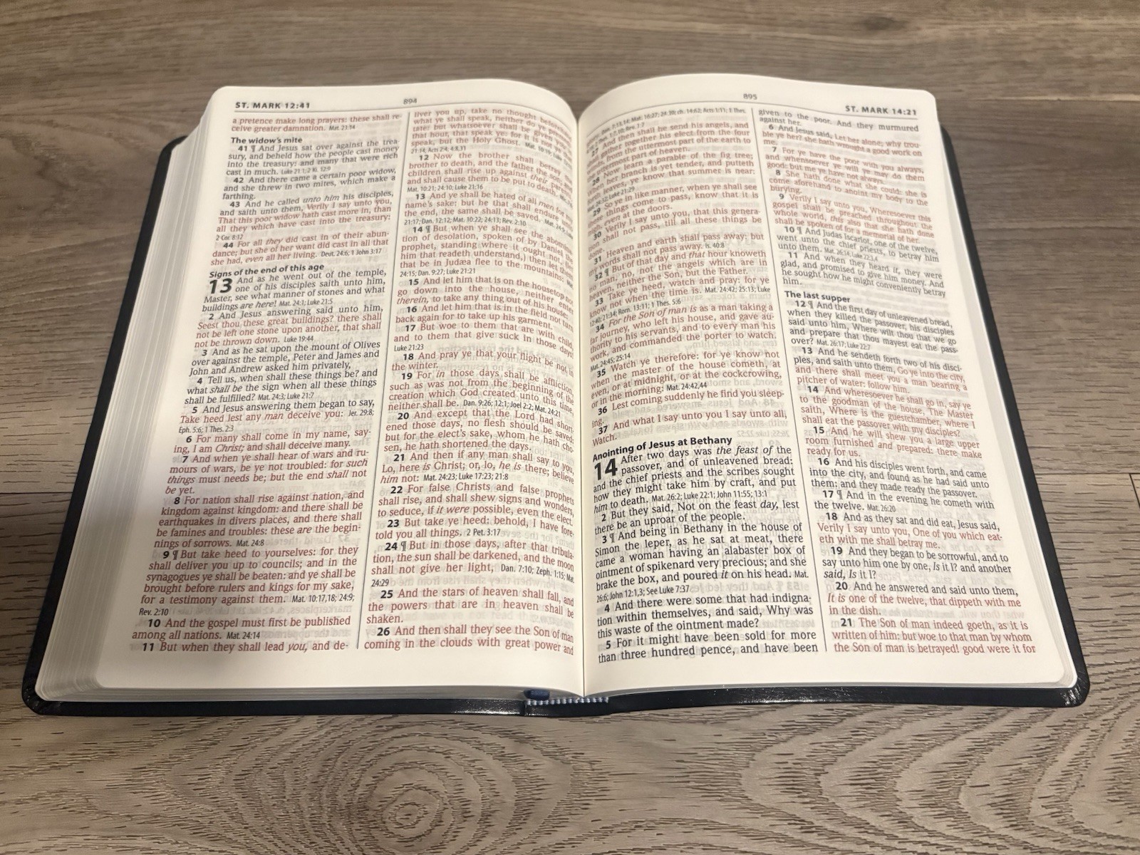 Hendrickson 2012 Thinline Reference Bible-KJV-Large Print Black Flexisoft