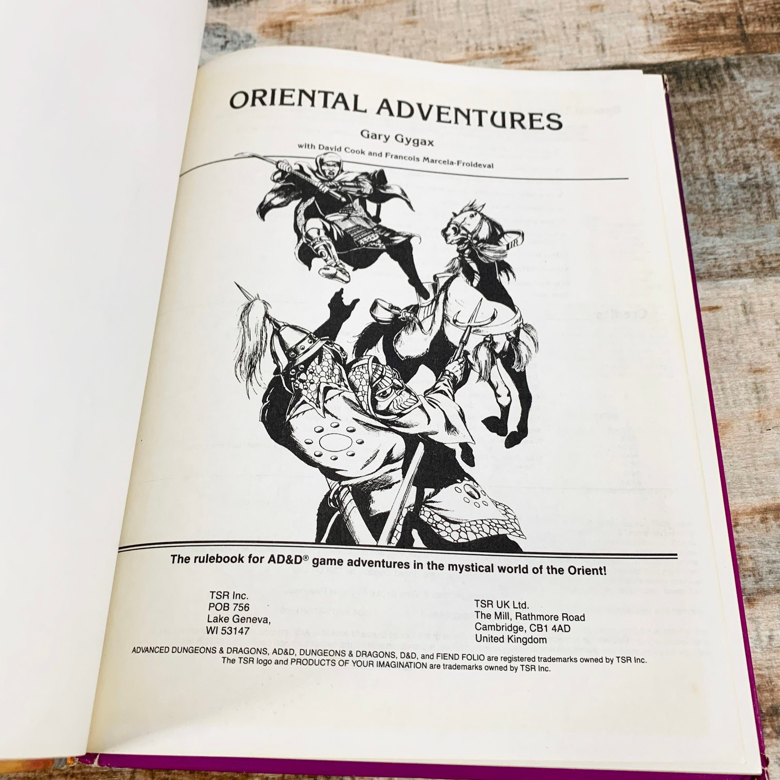 Advanced Dungeons & Dragons Oriental Adventures – 1985 TSR