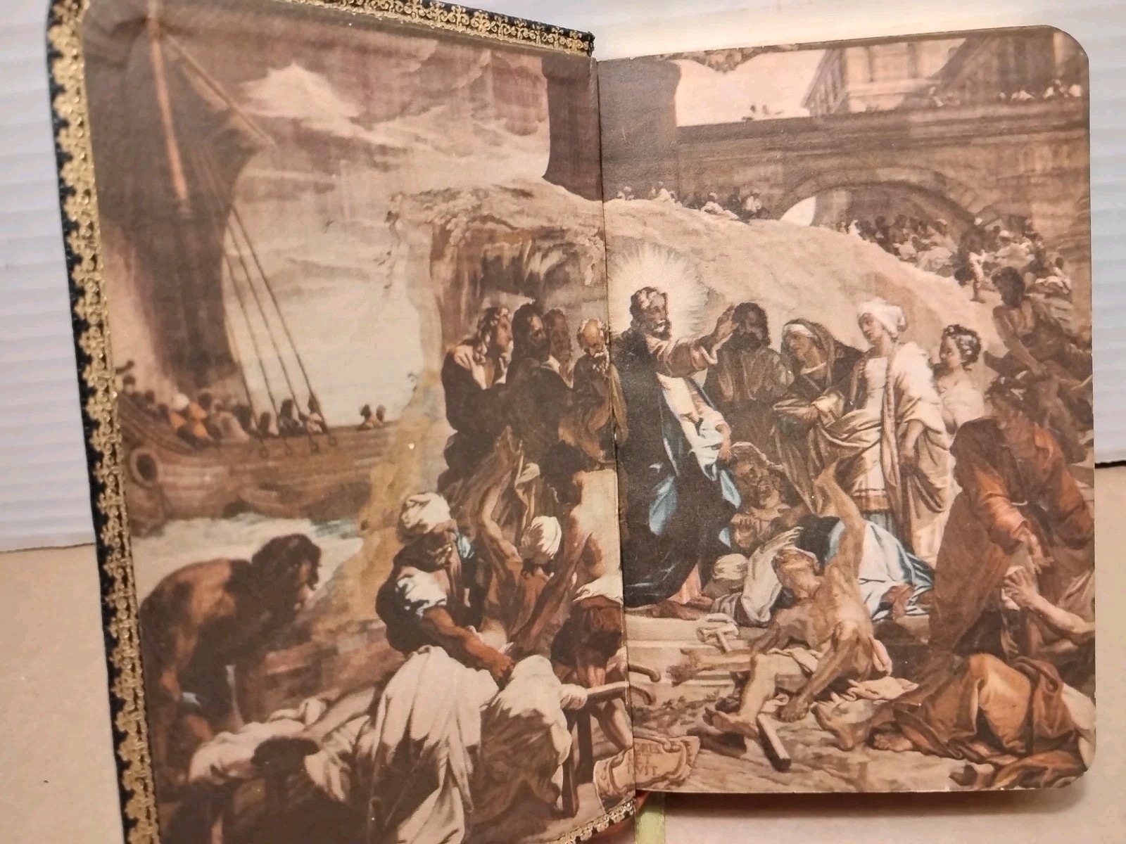 1956 – CATHOLIC FAMILY BOOK OF NOVENAS – John J Crawley & Co – Compact Leather