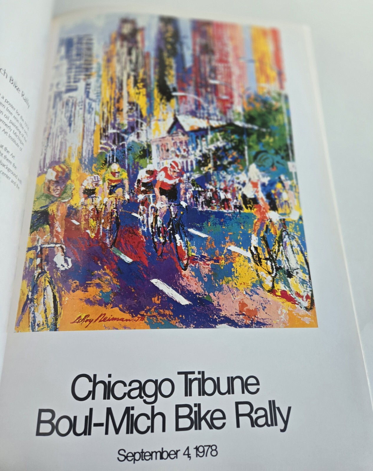 1980 HAND SIGNED 72/500 LeROY NEIMAN AMERICAN (1921-2012) EVENTS POSTERS BOOK