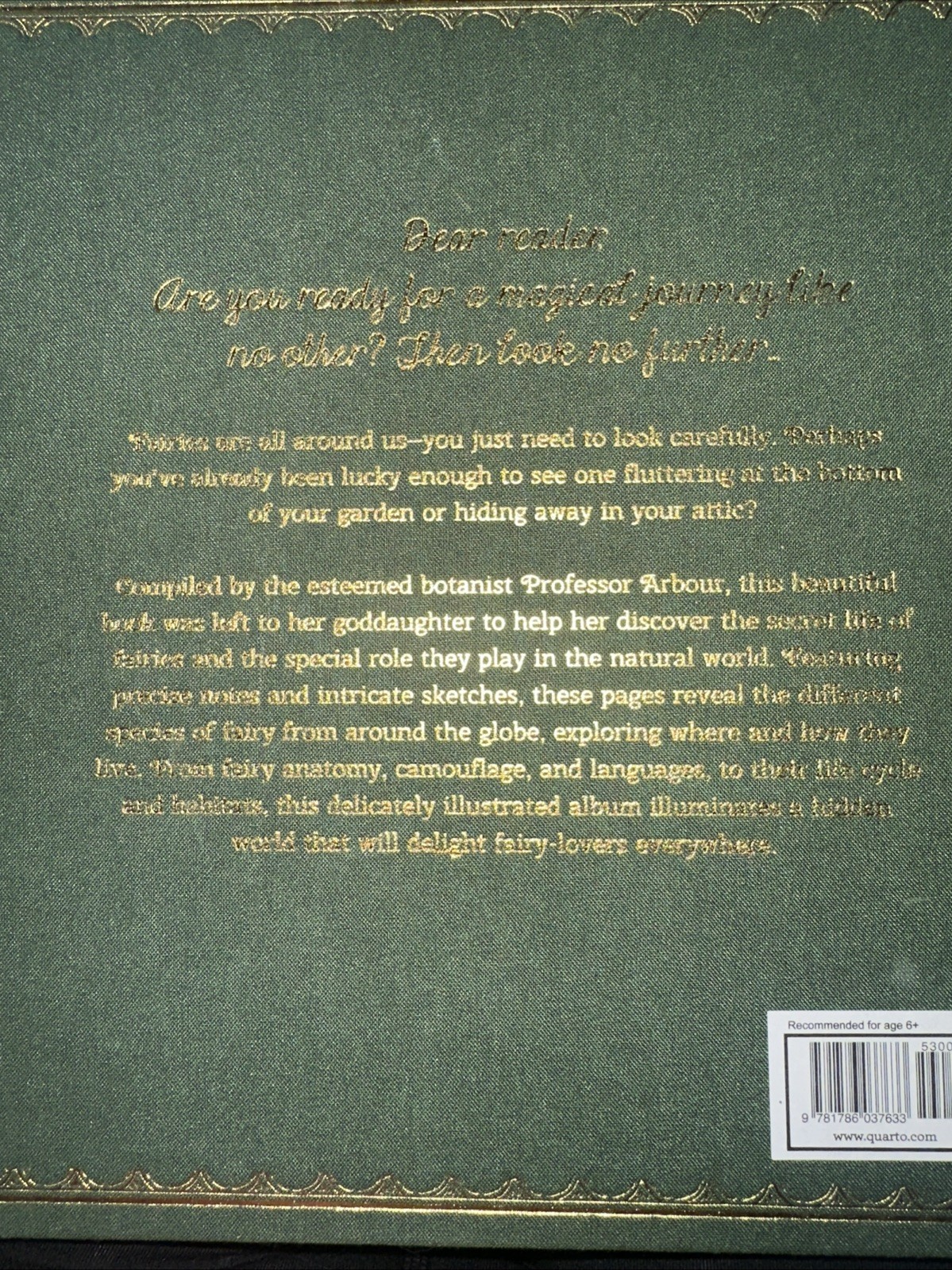A Natural History of Fairies Emily Hawkins Jessica Roux Hardcover Illustrated