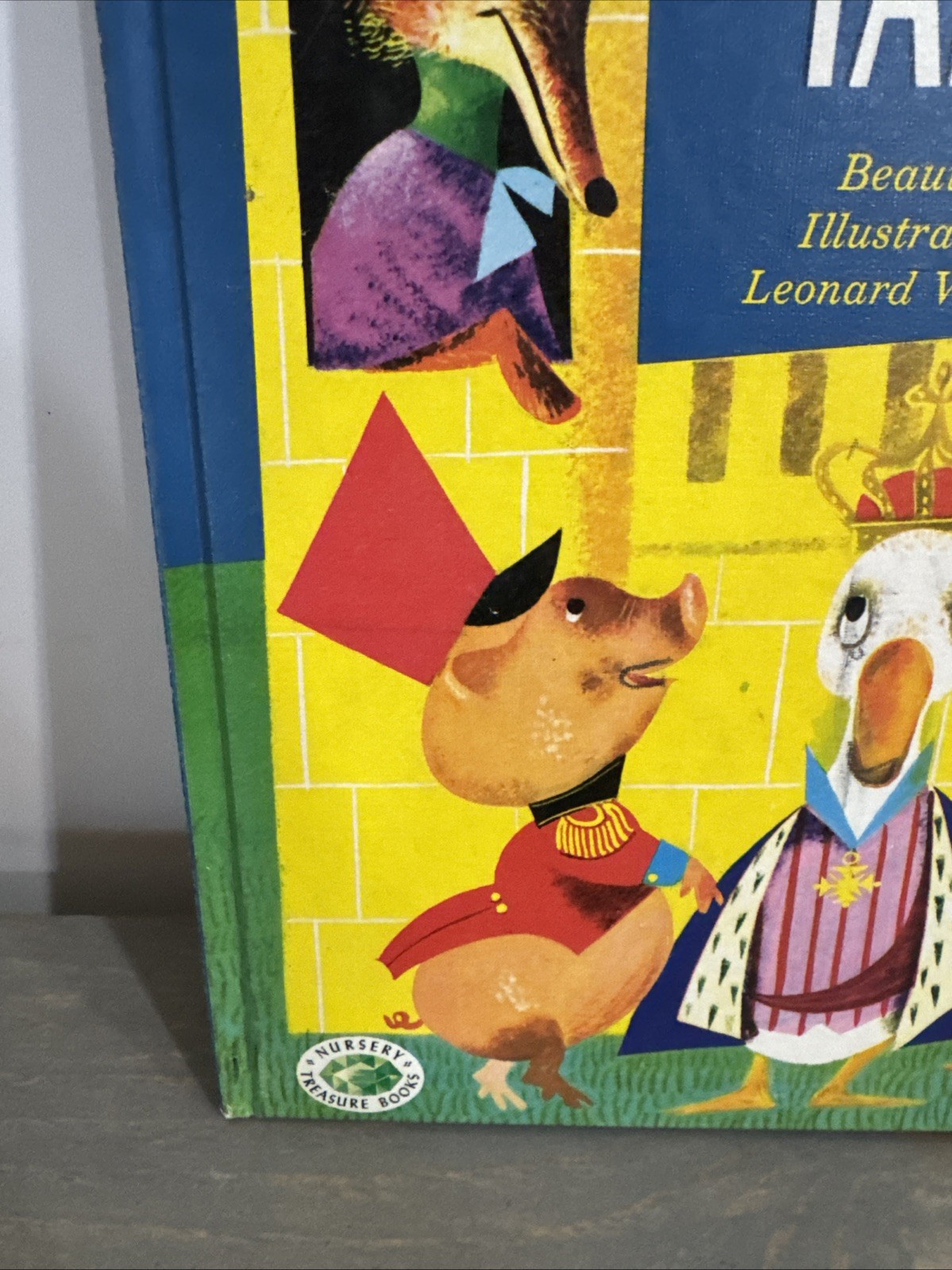 The BIG Book of NURSERY TALES Treaure 1973 hb Evelyn Andreas Leonard Weisgard VG