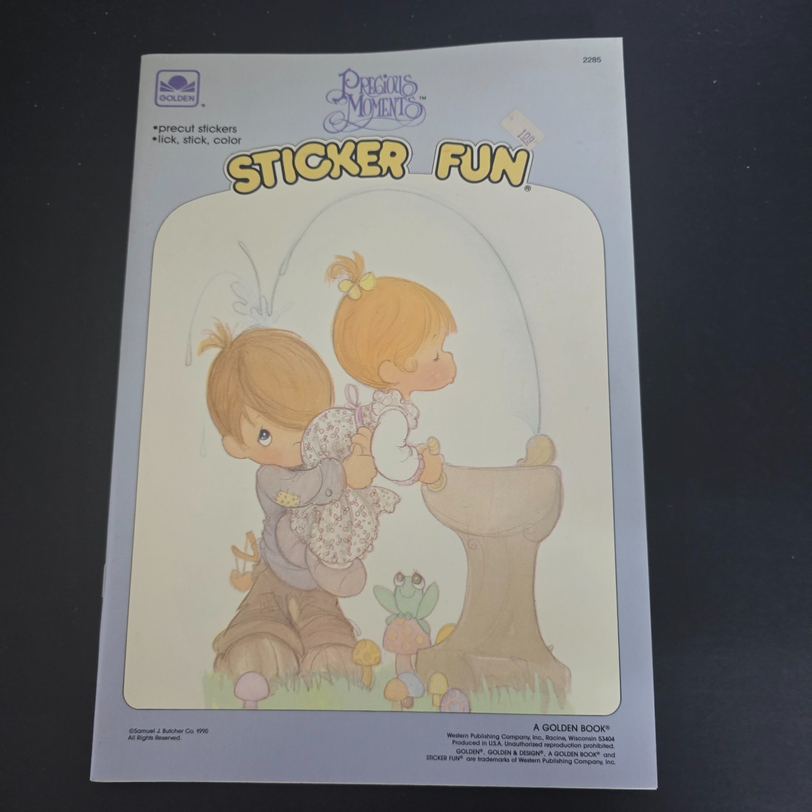 A Golden Book, PRECIOUS MOMENTS, STICKER FUN, 2285, 1990