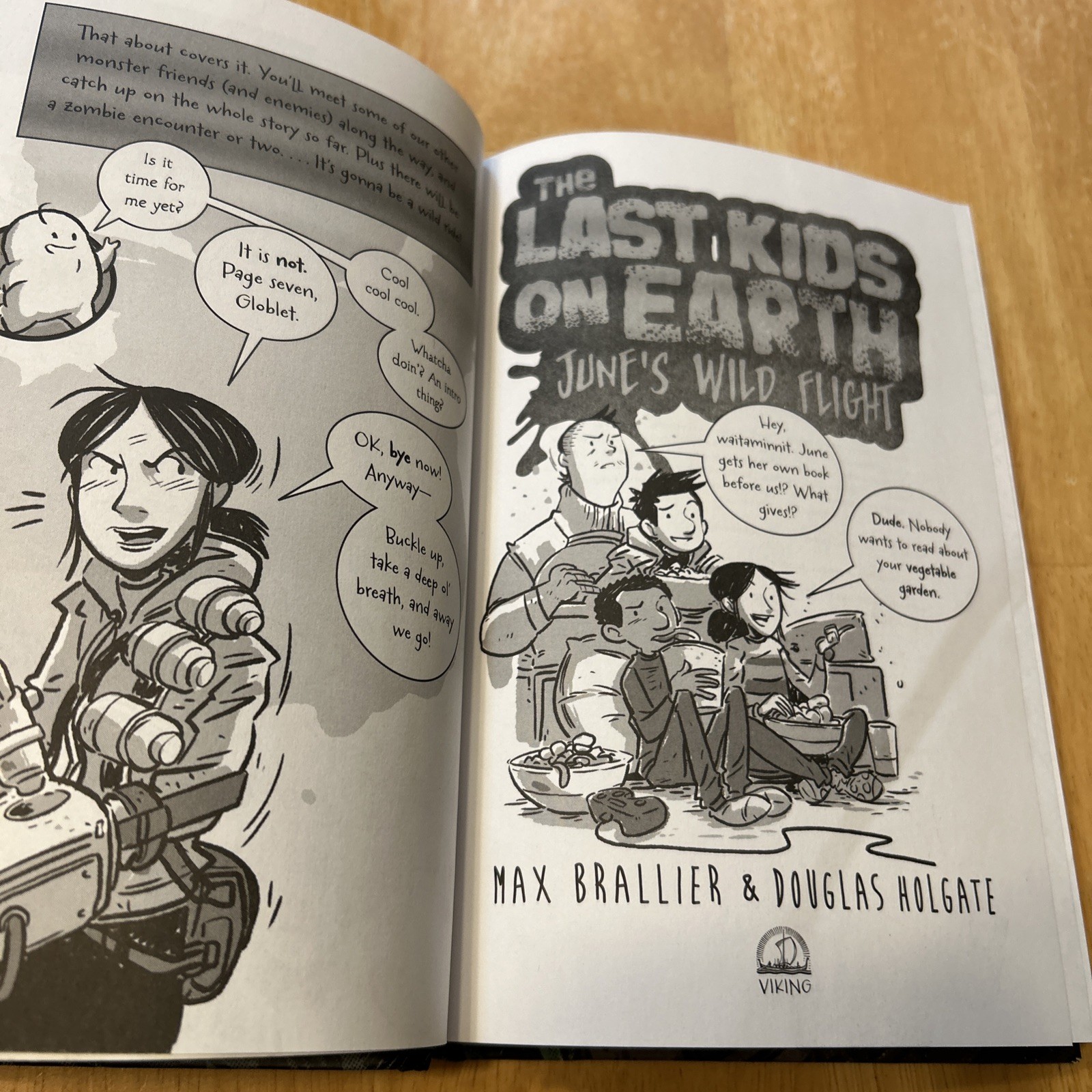 Last Kids on Earth: June’s Wild Flight by Max Brallier Illustrated By Holgate HC