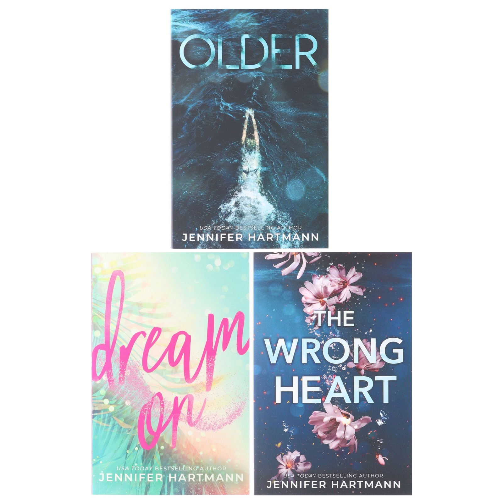 Jennifer Hartmann (The Wrong Heart, Older & Dream On) 3 Books – Paperback