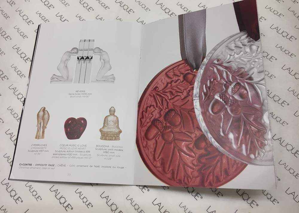 RARE 2016 LALIQUE Catalog 35 pages Colorful Pictures New Collection