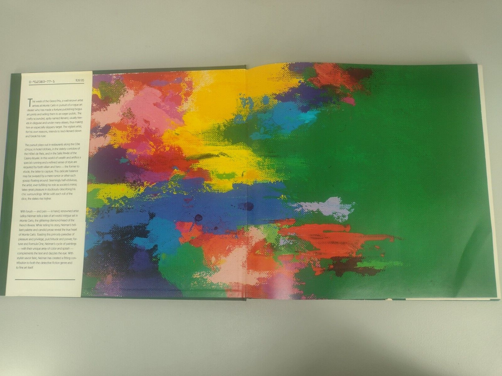 MONTE CARLO CHASE Autographed Signed LeRoy Neiman Hard Cover Book First Edition