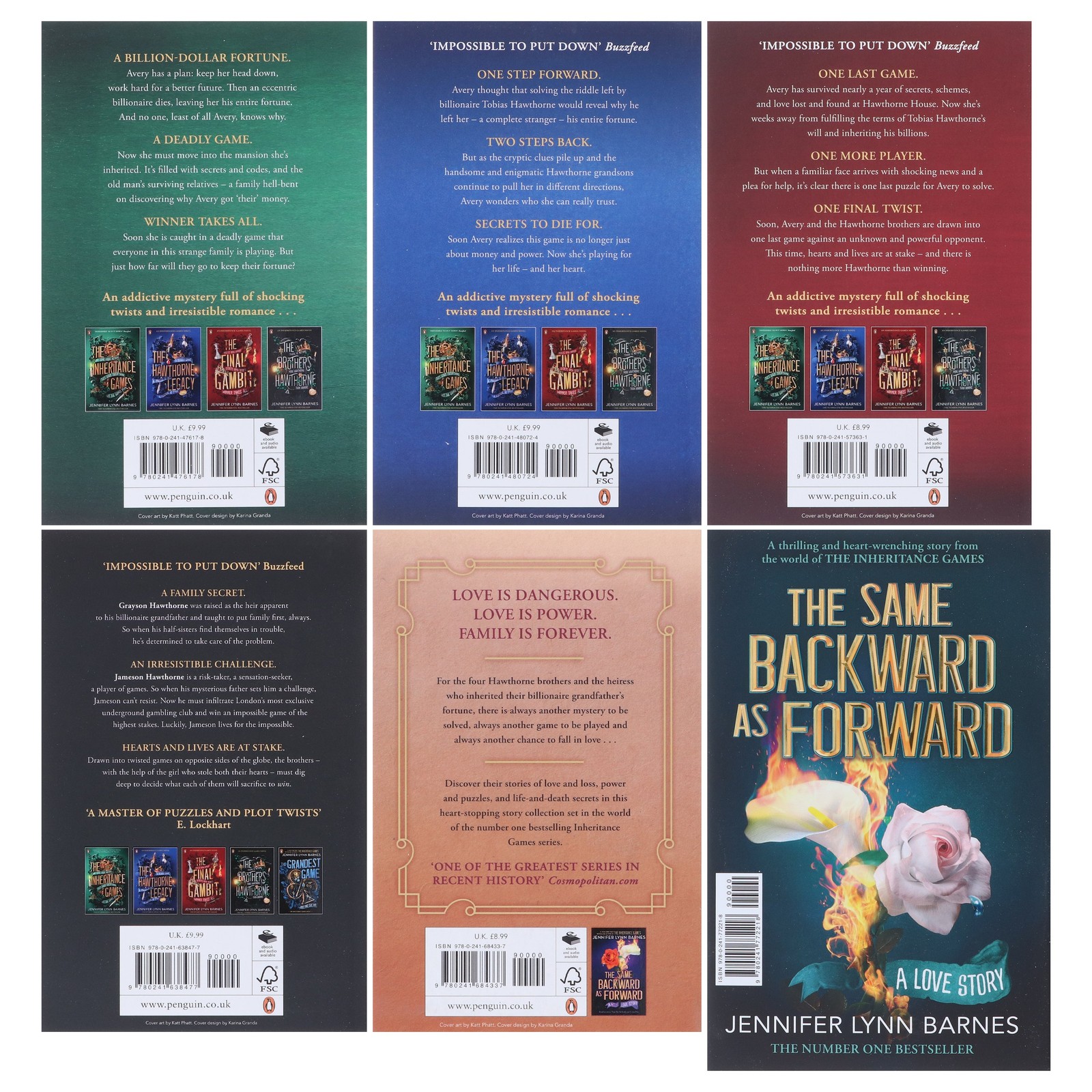 The Inheritance Games Series By Jennifer Lynn Barnes 6 Books – Ages 12-17