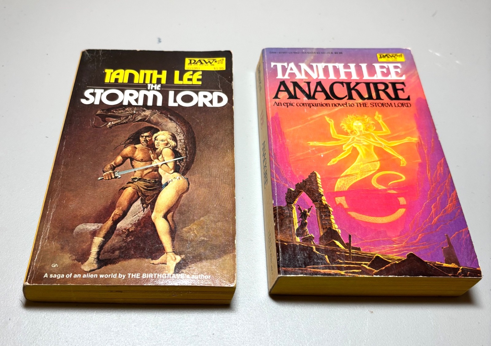 The Storm Lord / Anackire – Tanith Lee, DAW PB First Printing 1976 & 1983