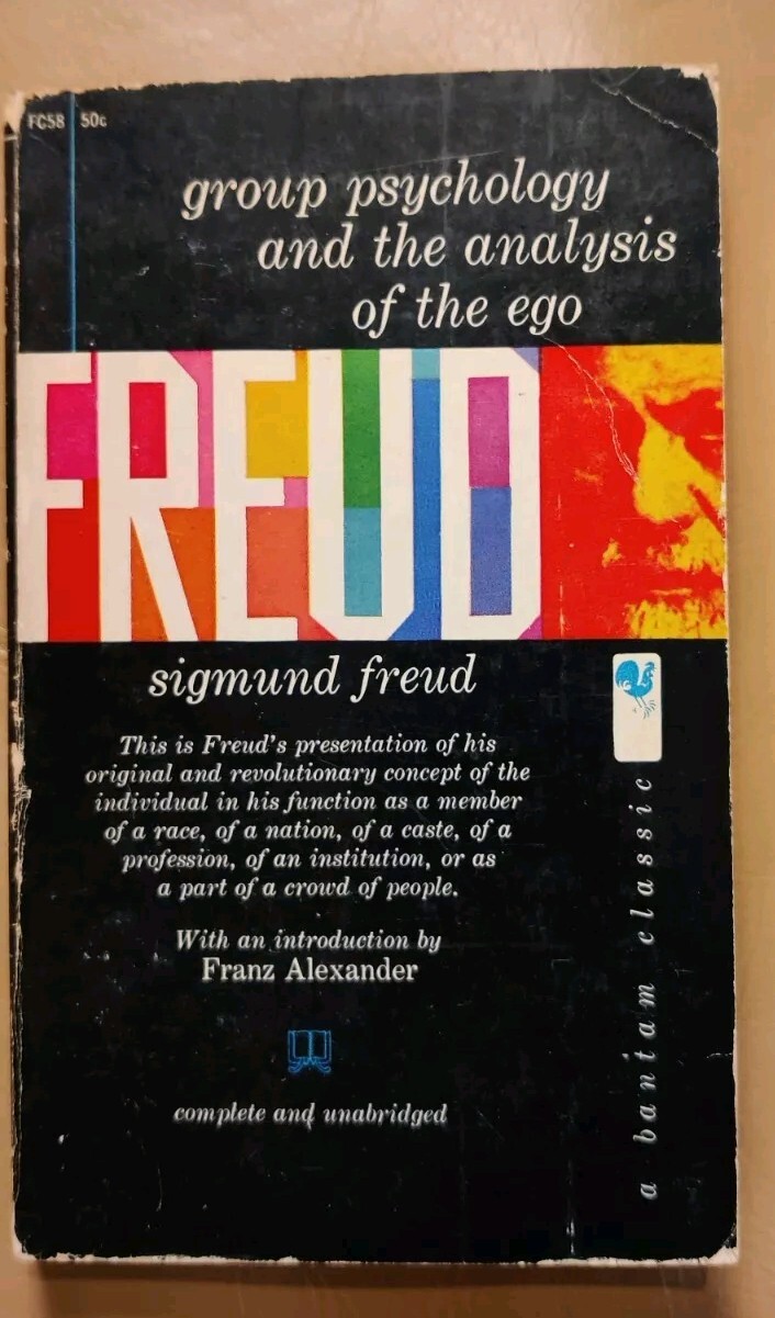 Sigmund Freud Psychoanalysis Vintage Paperback Lot 1953 ’60 Group Psychology Ego