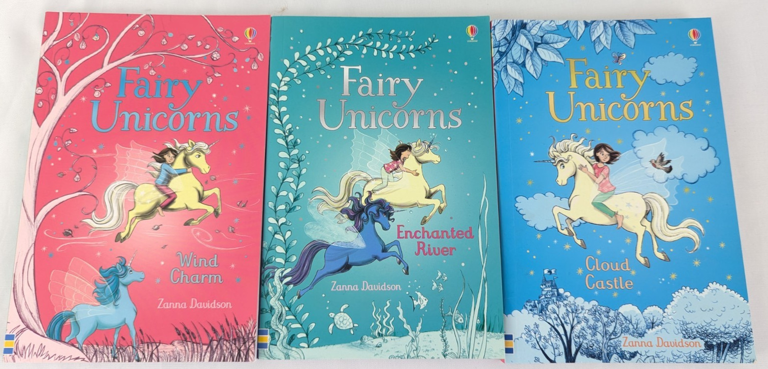 Fairy Unicorns Series Paperback Books Lot (3) –Zanna Davidson