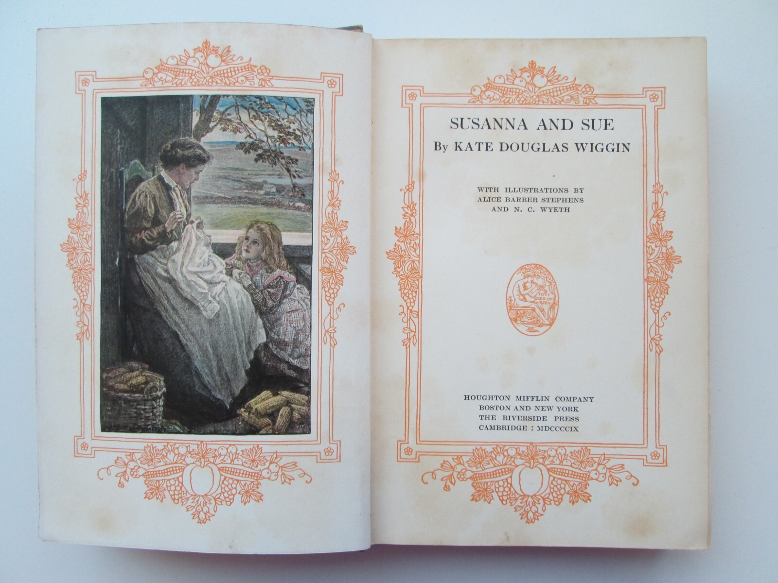 SUSANNA SUE~Kate Douglas Wiggin~1909~N.C.WYETH~Alice Stephens~REBECCA SUNNYBROOK