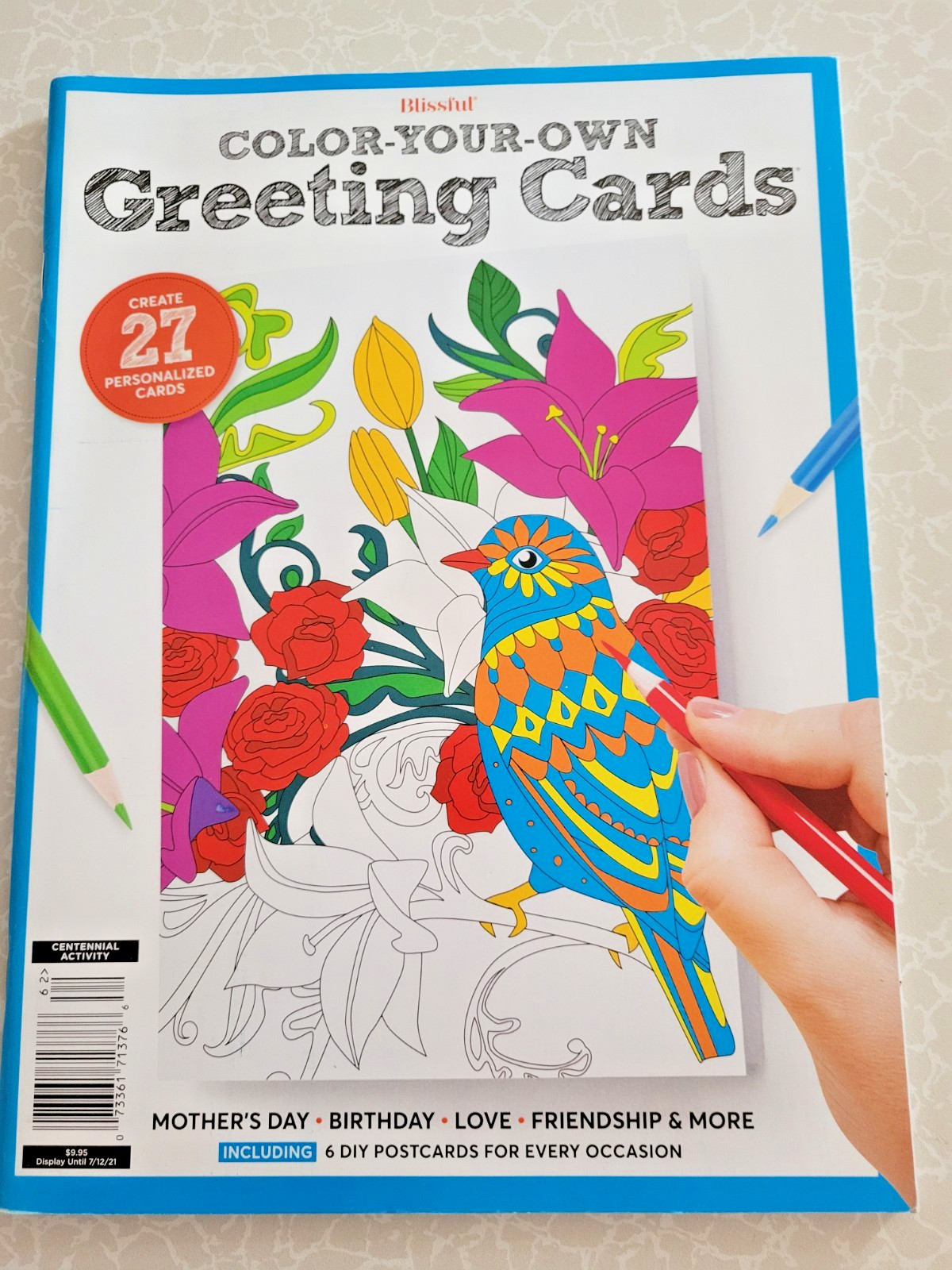 COLOR YOUR OWN GREETING CARDS Create 27 Fun & Festive Cards – Children & Adult