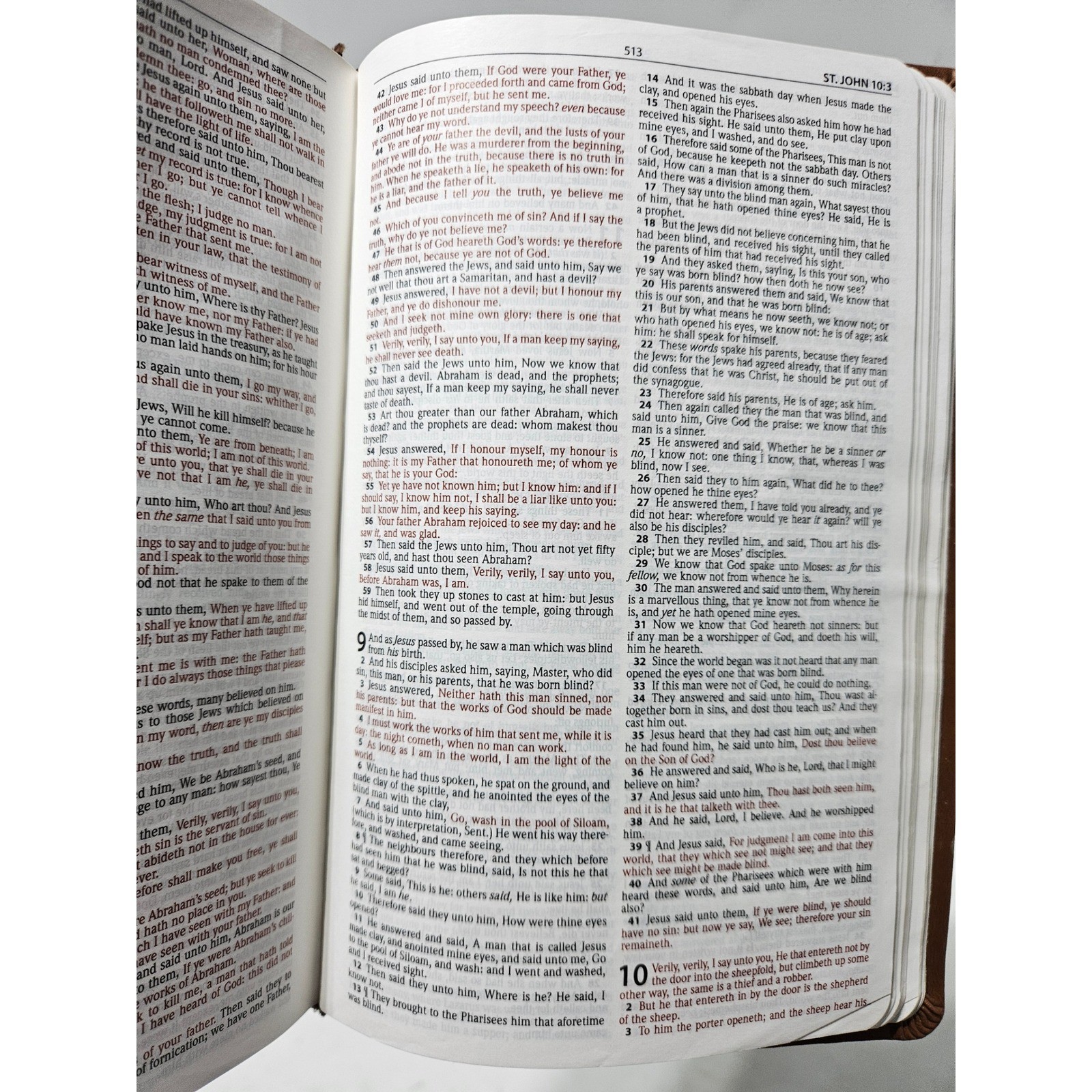 Hendrickson Bibles King James Version Gift Bible Light Brown Faux Leather KJV