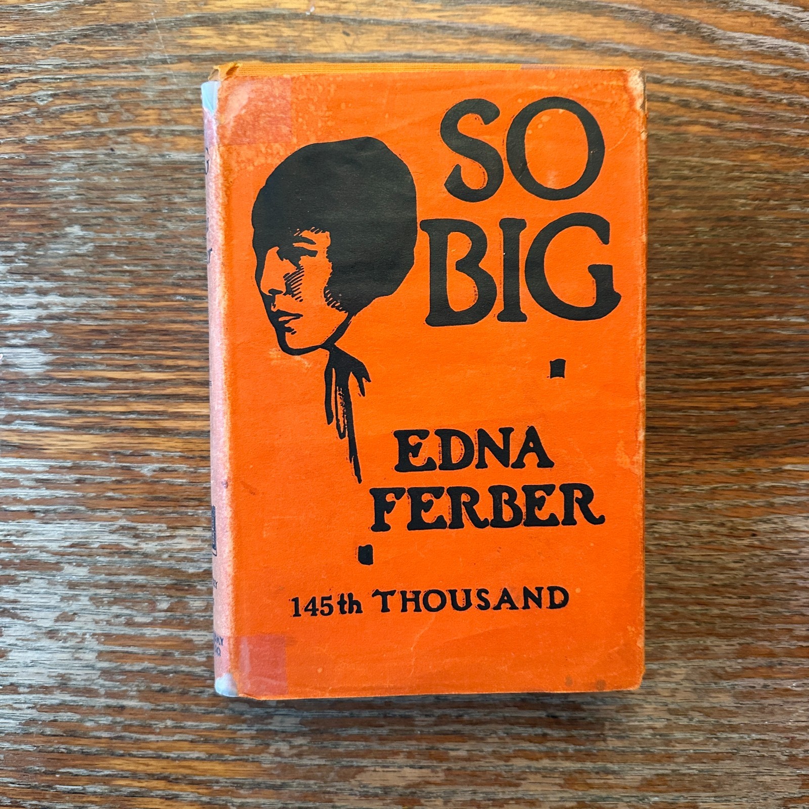So Big by Edna Ferber 1924 17th Printing Hardcover W Dust Jacket GOOD