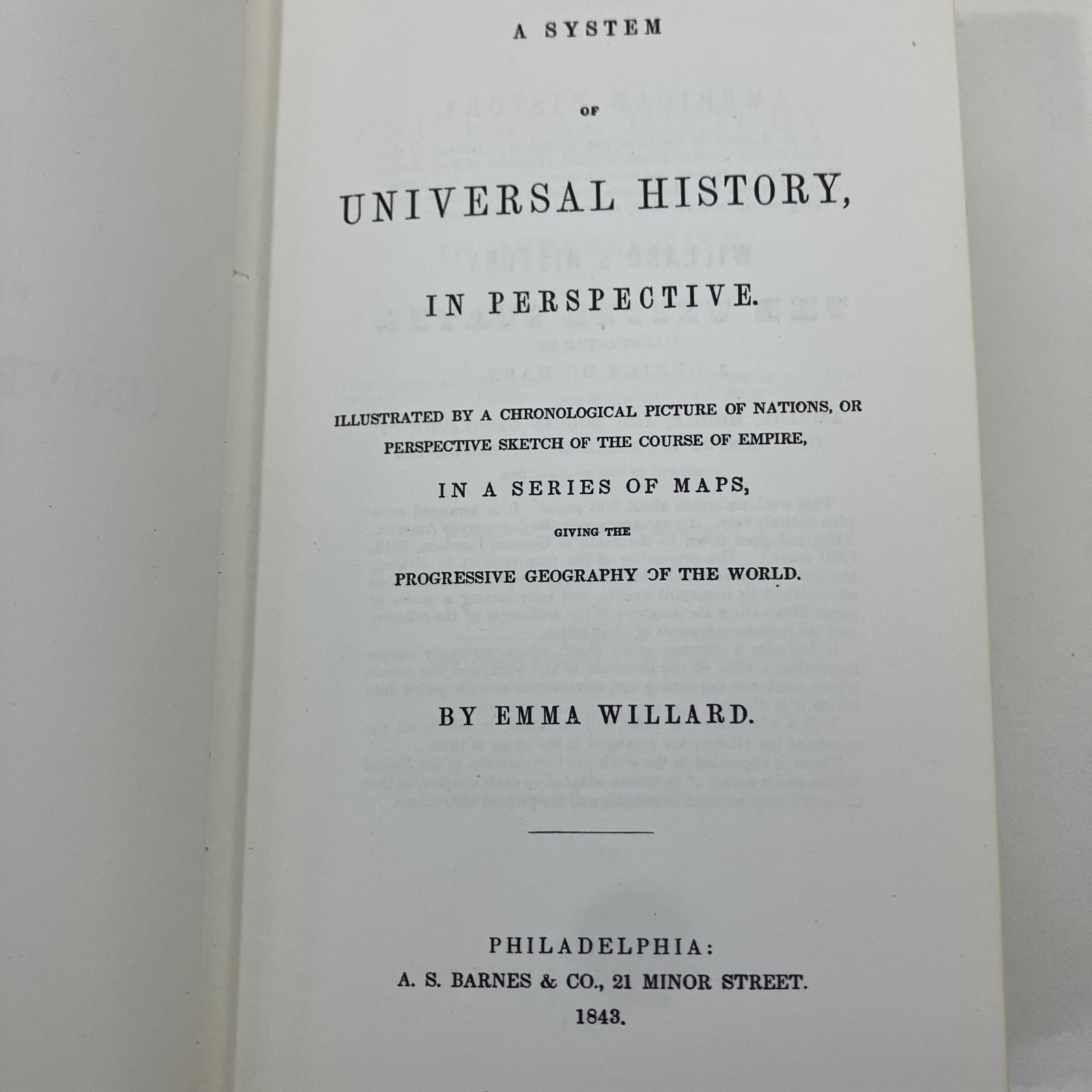 Emma Willard’s Universal History Photographic Reproduction Mile-Hi Evangelist