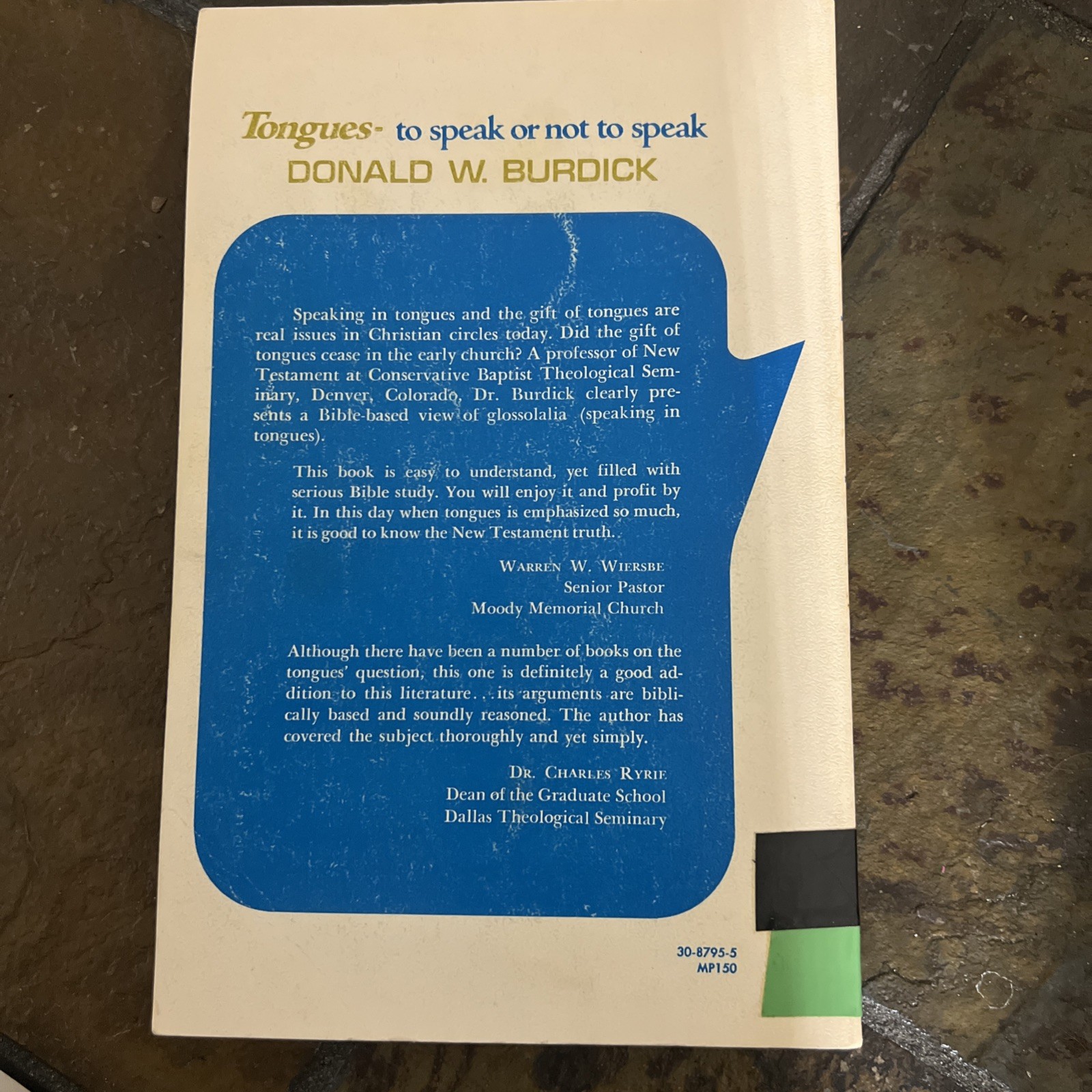 Tongues: To Speak or Not to Speak by Donald W. Burdick (1969, Trade Paperback)