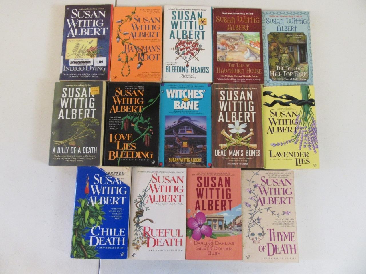 BIG Lot (14) SUSAN WITTIG ALBERT Cozy Mystery Books CHINA BAYLES Beatrix Potter