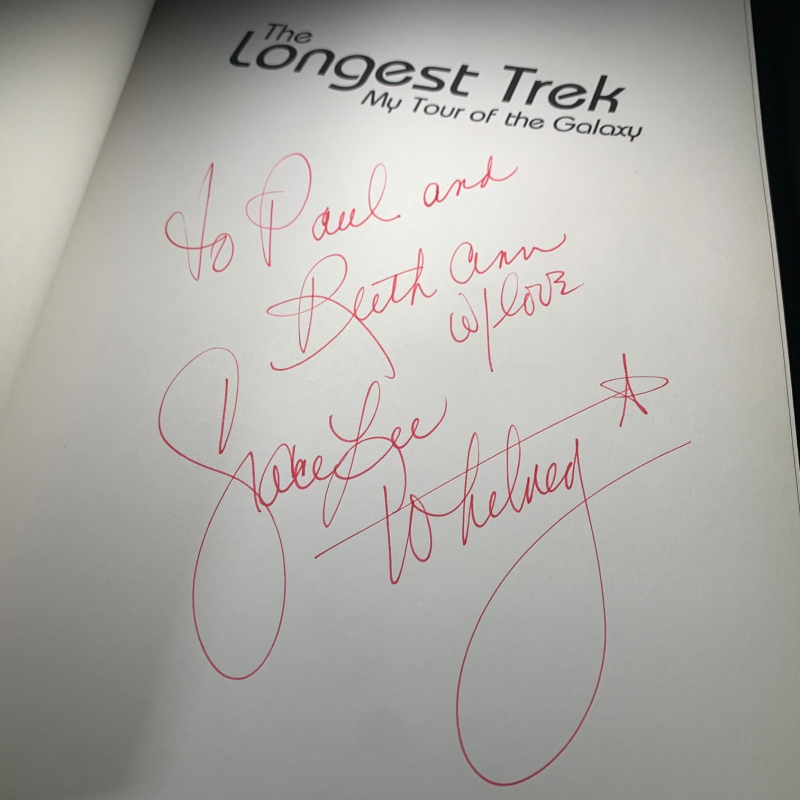 The Longest Trek by Grace Lee Whitney 1st print autographed Yeoman Janice Rand