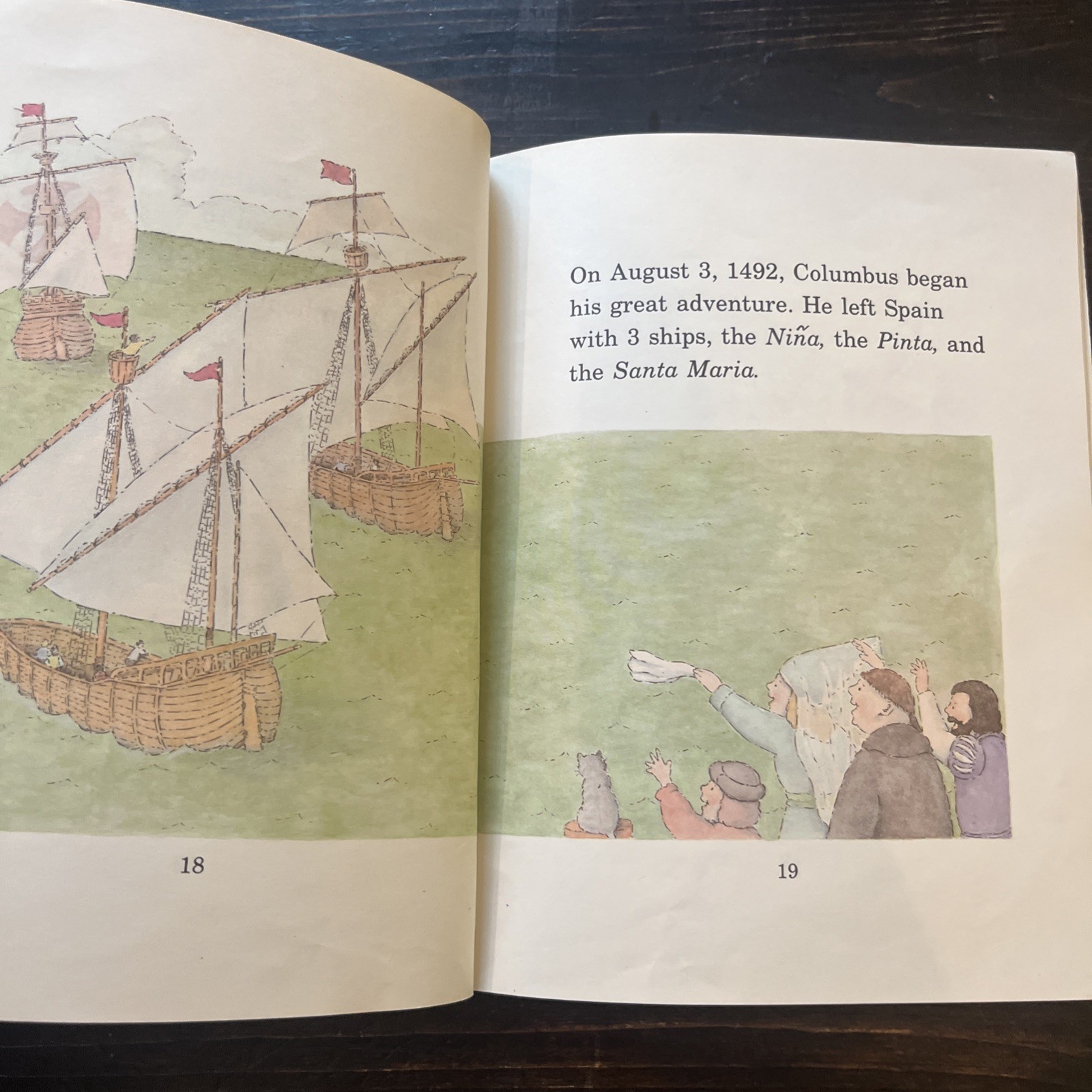 Lot Of 3 Vintage Christopher Columbus Picture Books Biography, Class Library