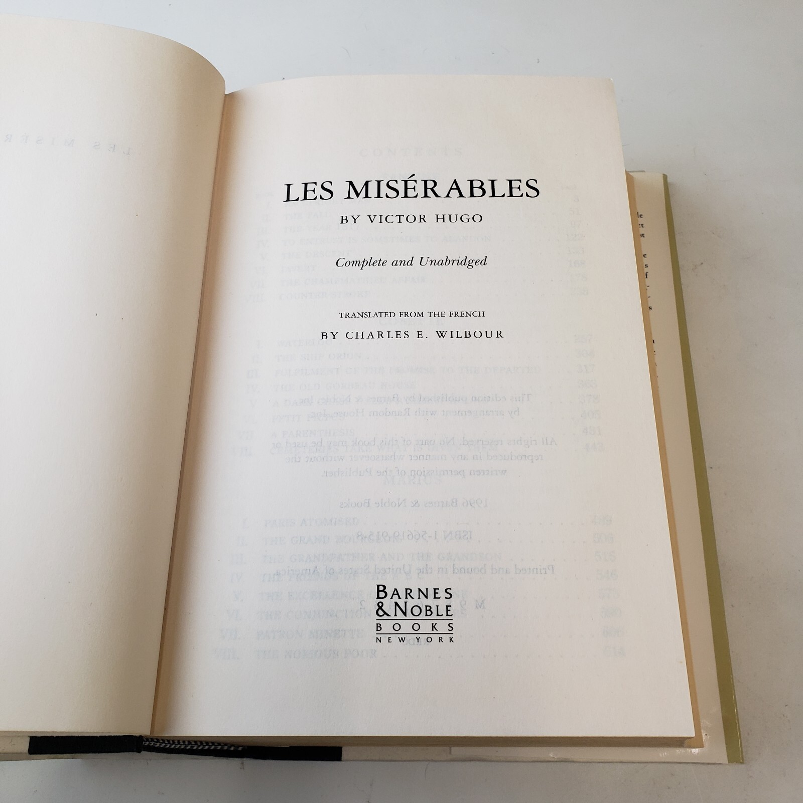 Les Misérables Victor Hugo Hardcover 1996 Unabridged Dust Jacket Classic Novel