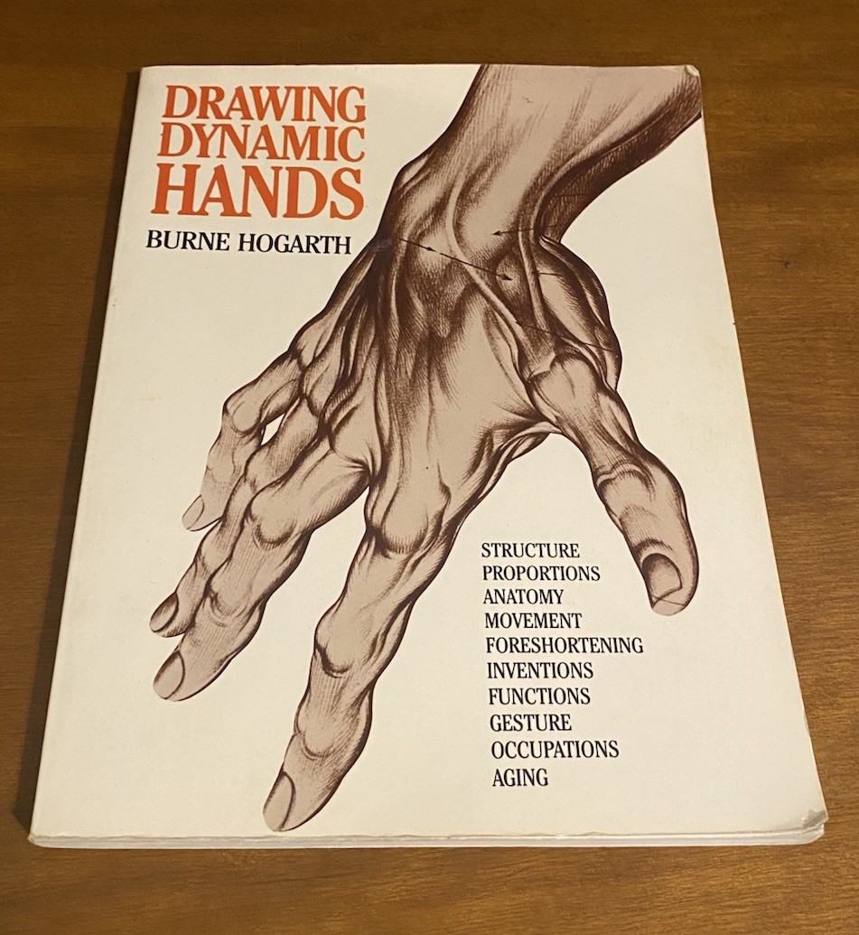 Burne Hogarth Dynamic Figure Drawing + Drawing Dynamic Hands 2 Book