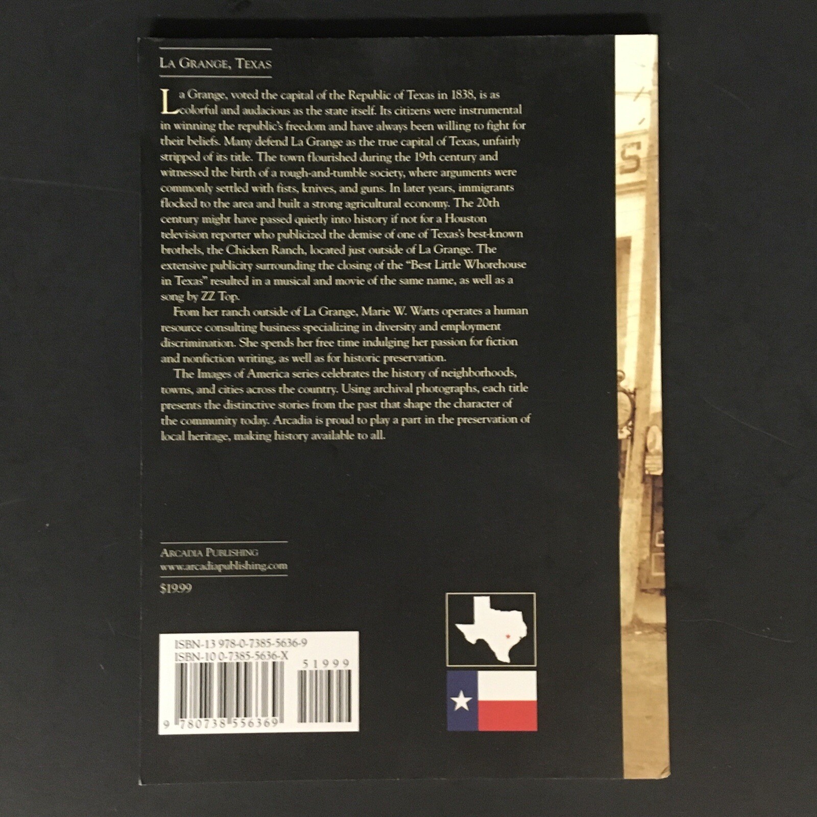 La Grange Texas Images of America by Marie W. Watts 127 Pages VGUC Paperback