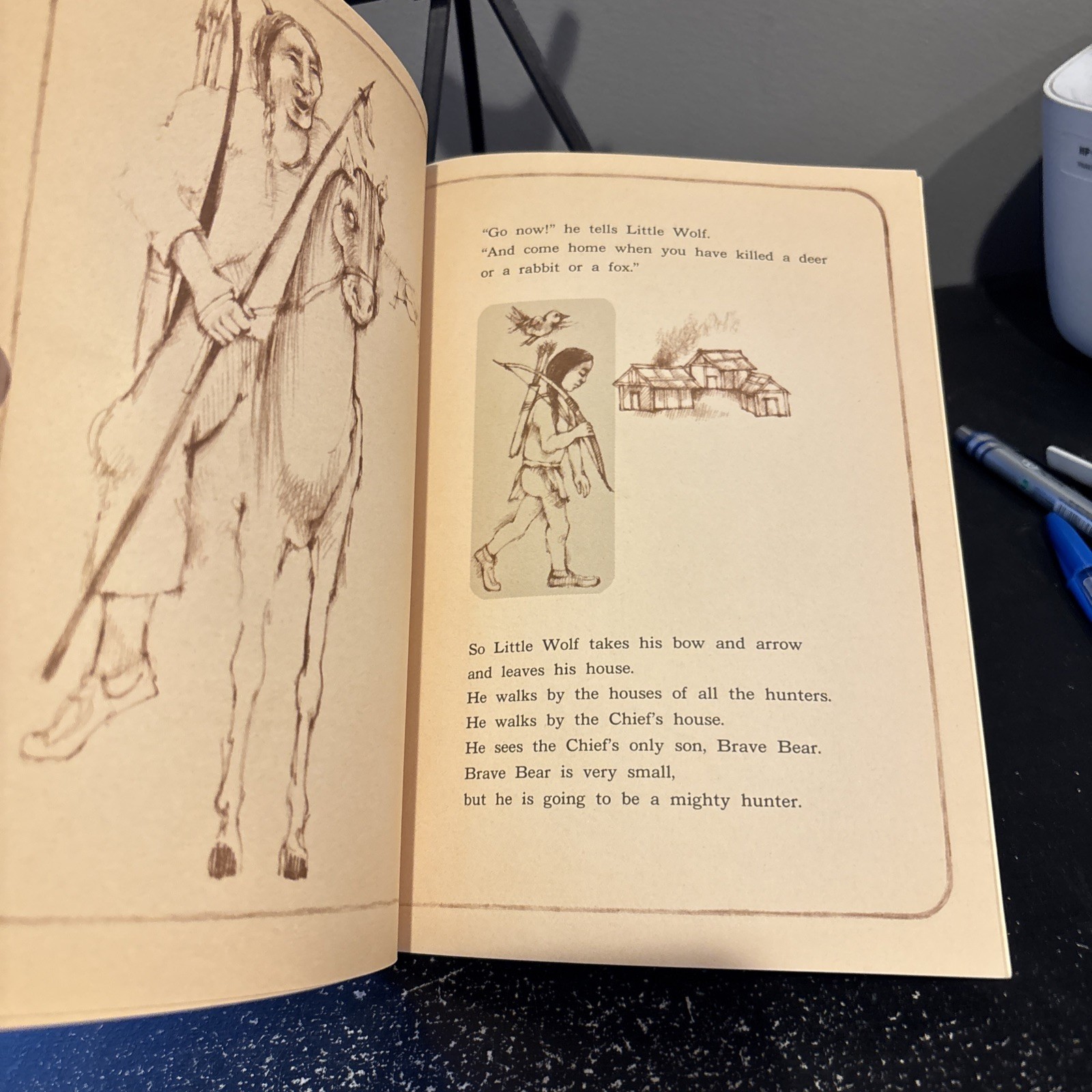 “Little Wolf” by Ann McGovern A 1970 Vintage Paperback – 1st Printing